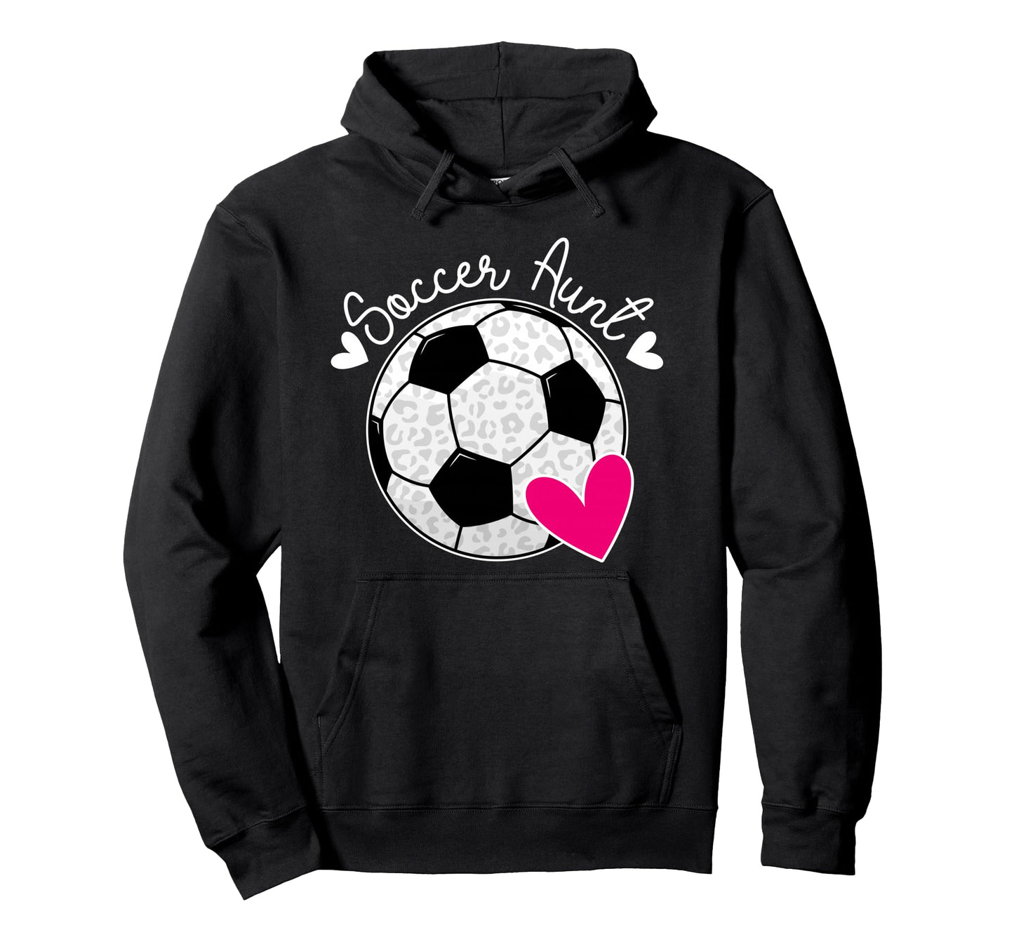 Soccer Aunt Proud Soccer Player Hoodie - Casual Everyday Wear Men Women - T-Shirt, Sweatshirt, Hoodie