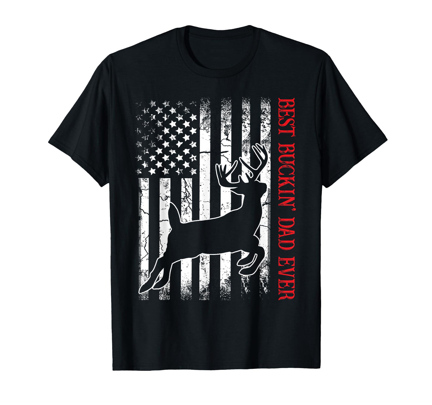 Mens Best Buckin Dad Ever American T-Shirt - Aesthetic Graphic Men Women - T-Shirt, Sweatshirt, Hoodie