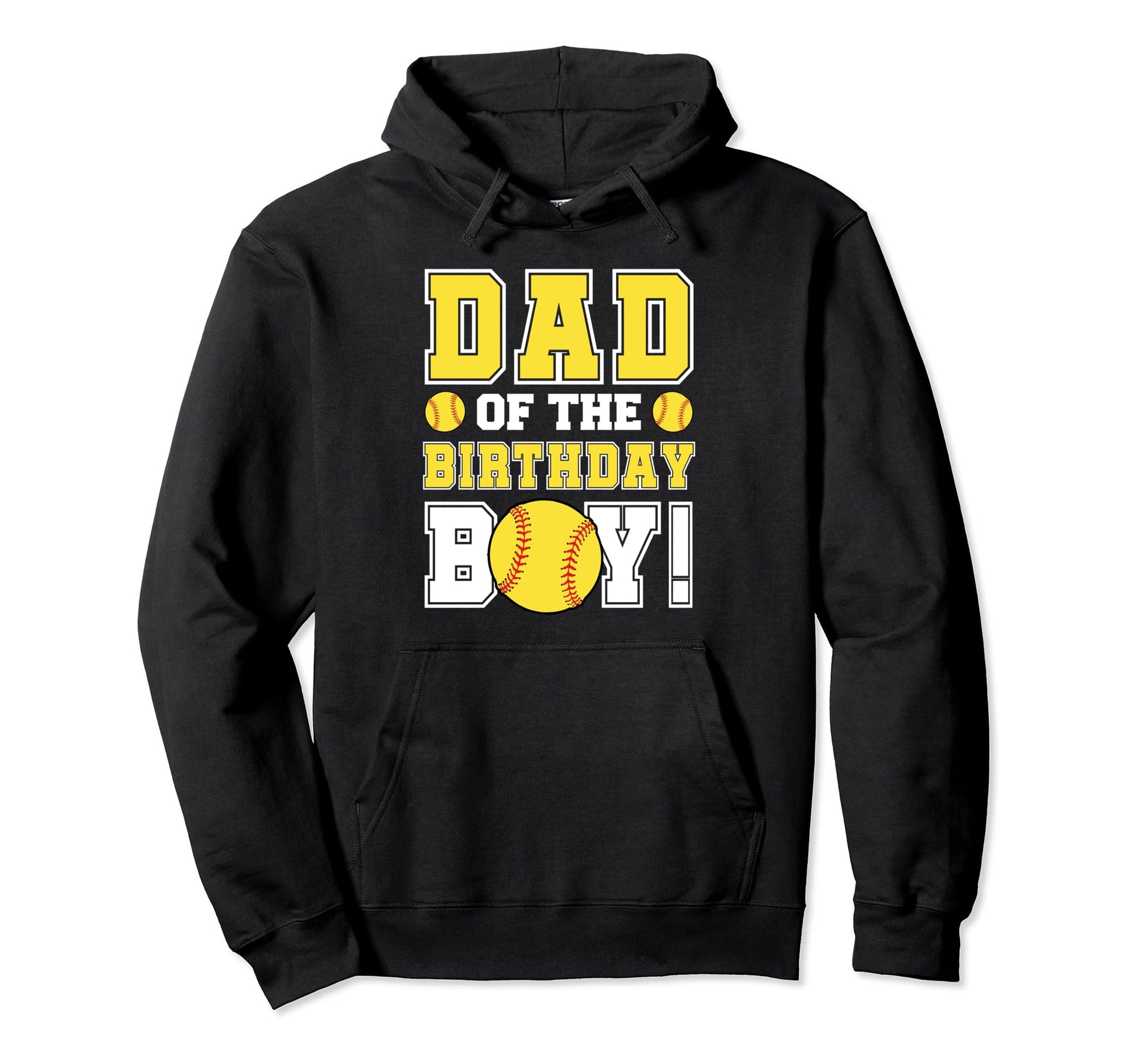 Dad Birthday Softball Lover Hoodie - Graphic Print for Adults - T-Shirt, Sweatshirt, Hoodie