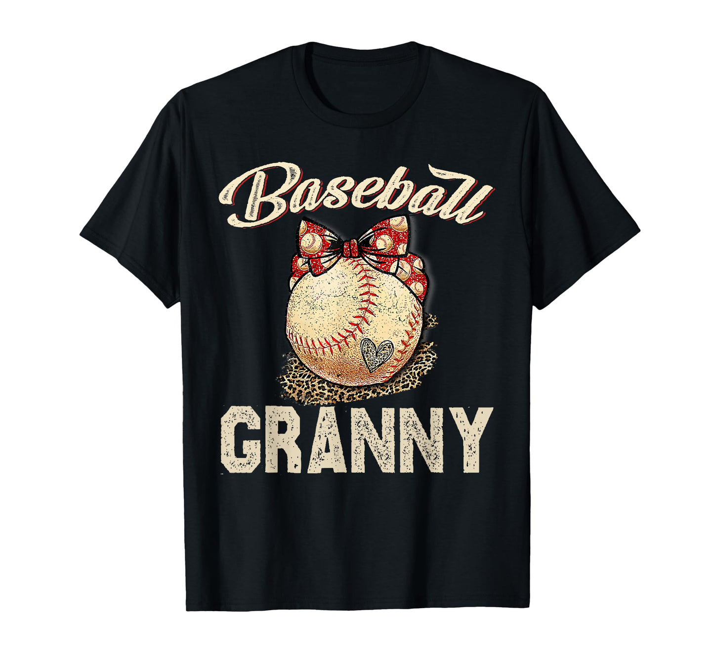 Softball Baseball Granny Leopard T-Shirt - Custom Art Print Men Women - T-Shirt, Sweatshirt, Hoodie