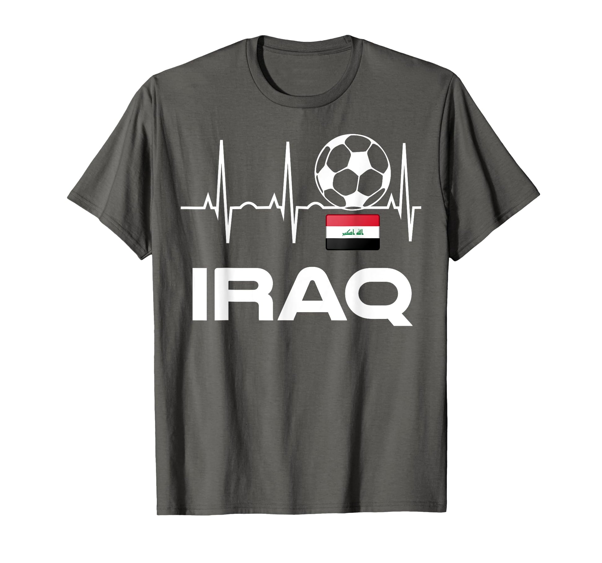 Iraq Soccer Jersey Iraqi Flag T-Shirt - Casual Everyday Wear Men Women - T-Shirt, Sweatshirt, Hoodie