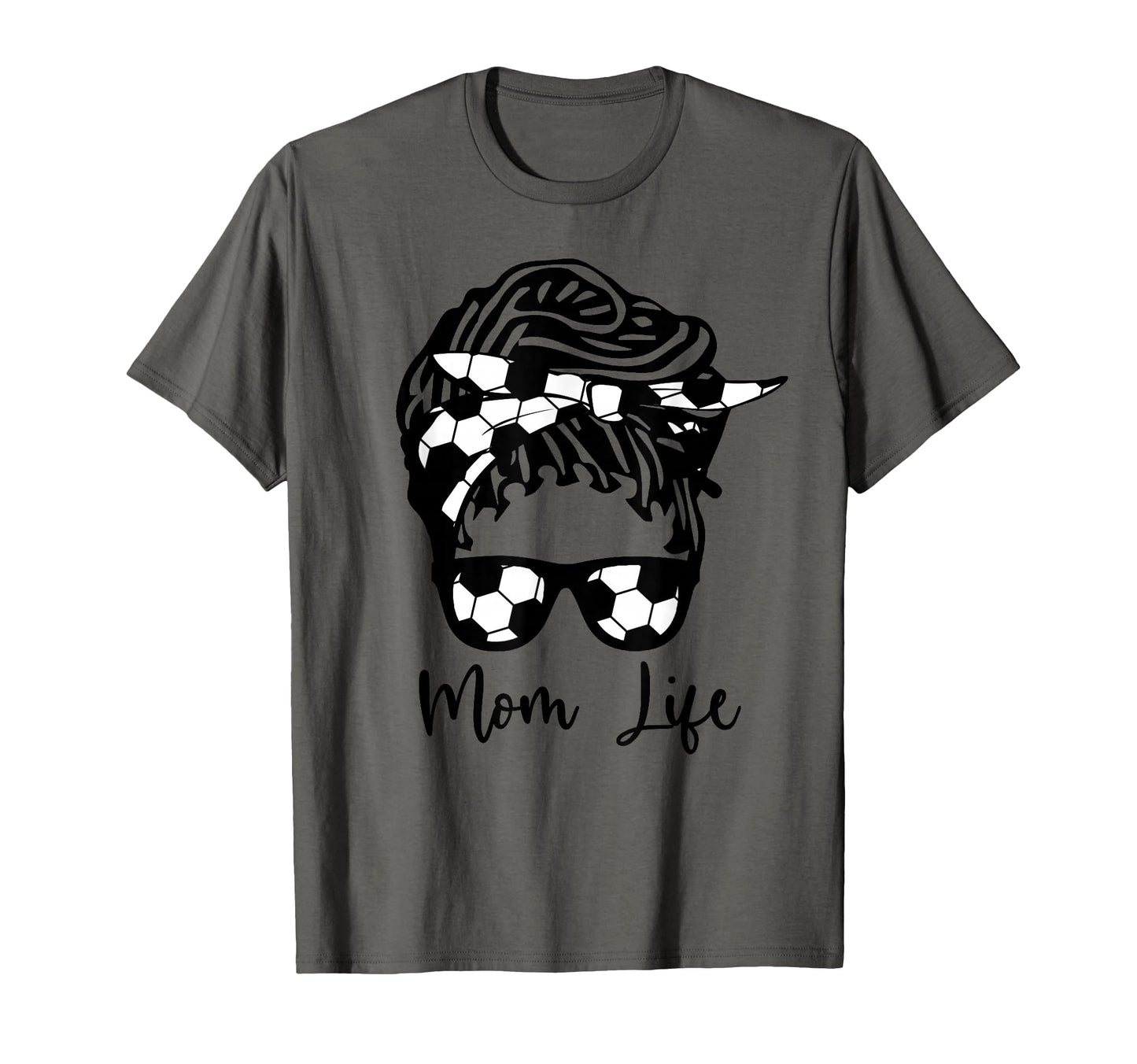 Soccer Mom African American Mom Life T-Shirt - Trendy Graphic for Adults - T-Shirt, Sweatshirt, Hoodie