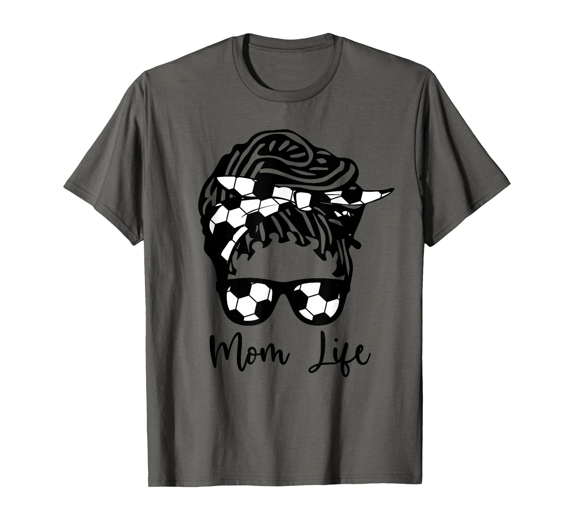 Soccer Mom African American Mom Life T-Shirt - Trendy Graphic for Adults - T-Shirt, Sweatshirt, Hoodie