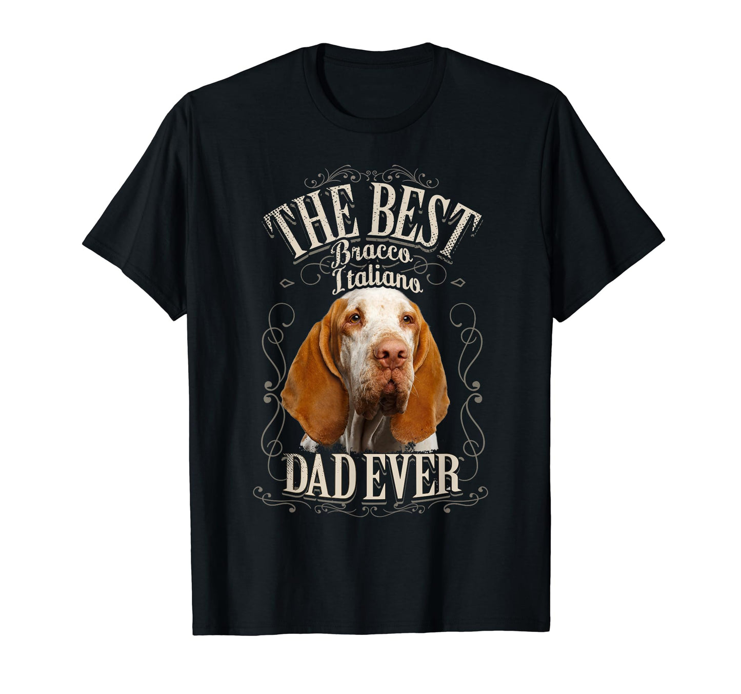 Best Bracco Italiano Dad Ever Dog T-Shirt - Custom Art Print Men Women - T-Shirt, Sweatshirt, Hoodie