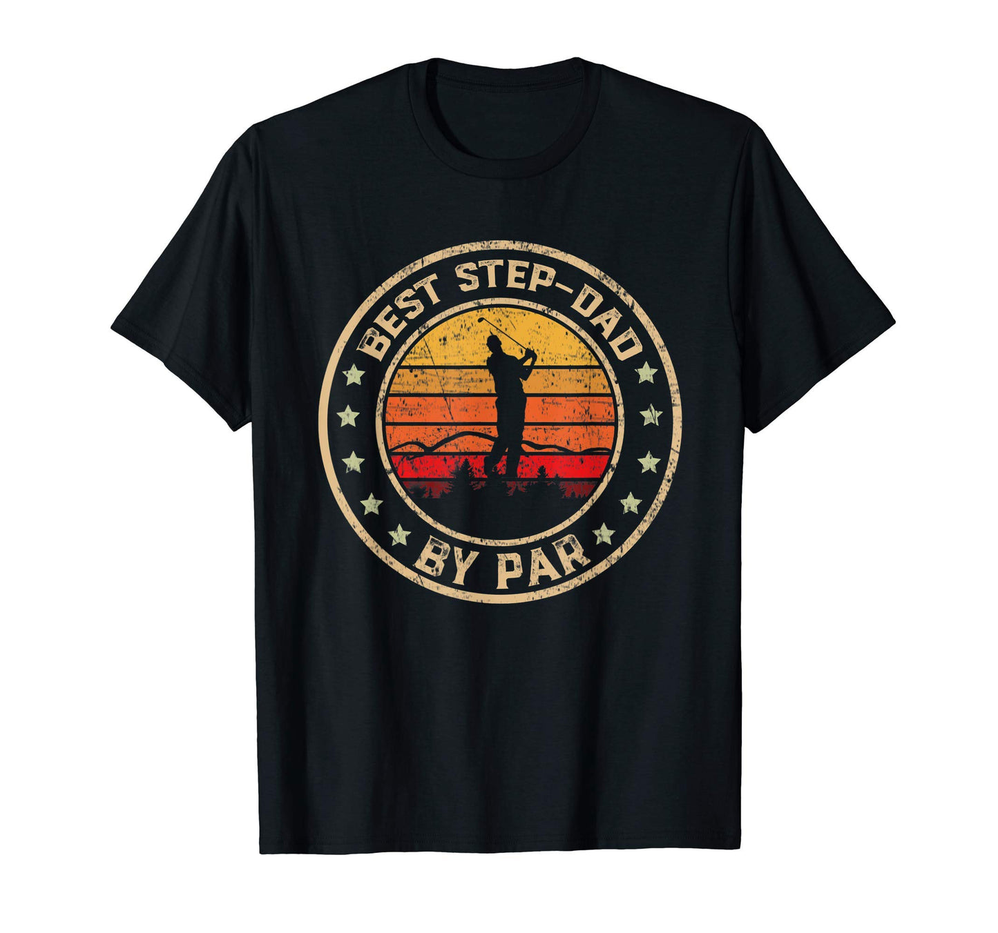 Mens Best Step Dad Par Fathers Day T-Shirt - Custom Art Print for Adults - T-Shirt, Sweatshirt, Hoodie