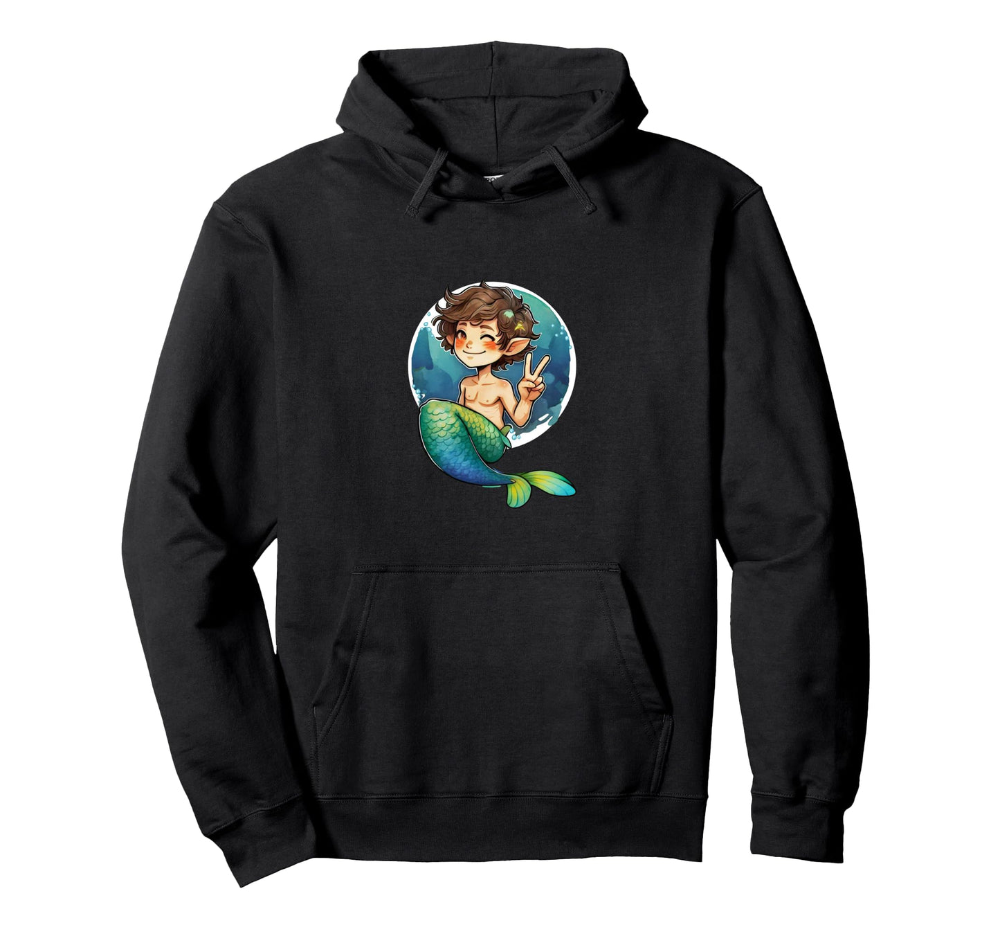 Triton Merman God Water Husband Beau Hoodie - Trendy Graphic for Adults - T-Shirt, Sweatshirt, Hoodie