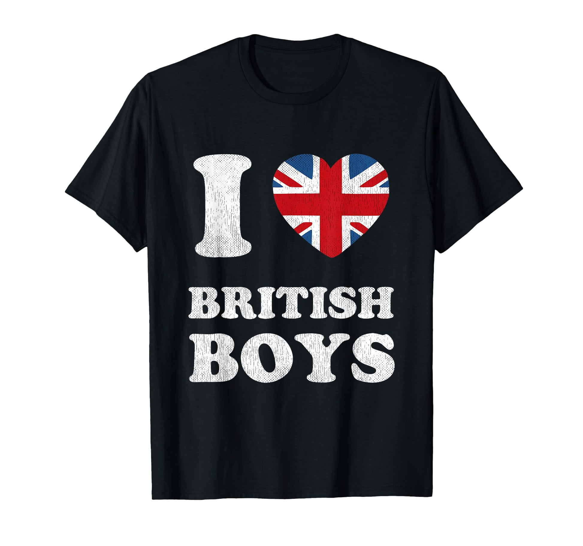 I Love British British Heart T-Shirt - Novelty Apparel Unisex - T-Shirt, Sweatshirt, Hoodie