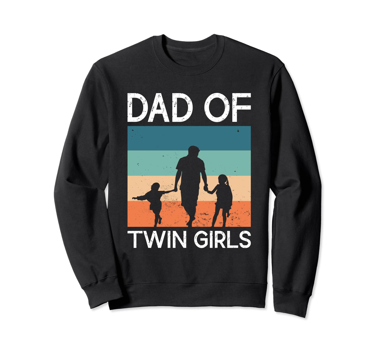 Twin Dad Father Two Dad Twin Sweatshirt - Novelty Apparel Unisex - T-Shirt, Sweatshirt, Hoodie