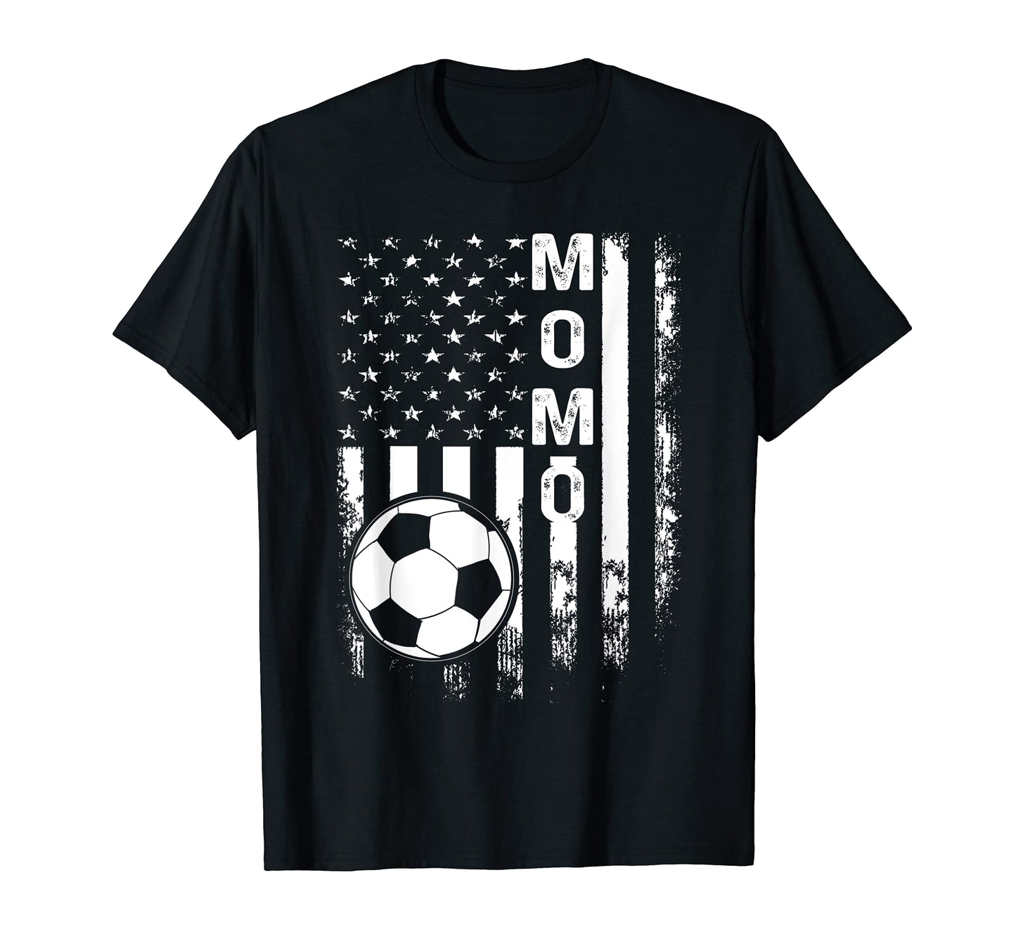 Soccer Momo American Flag T-Shirt - Custom Art Print Men Women - T-Shirt, Sweatshirt, Hoodie