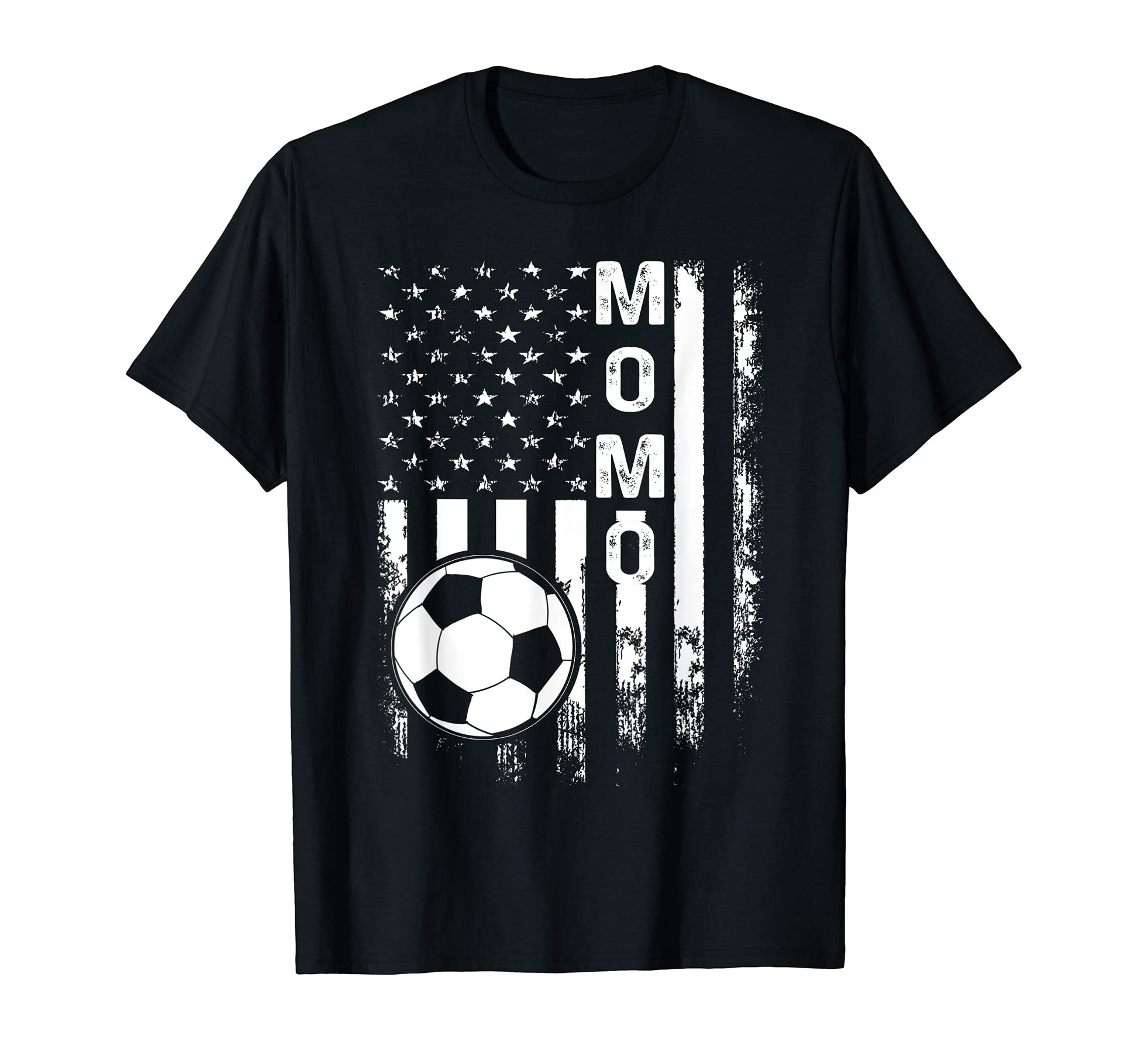 Soccer Momo American Flag T-Shirt - Custom Art Print Men Women - T-Shirt, Sweatshirt, Hoodie