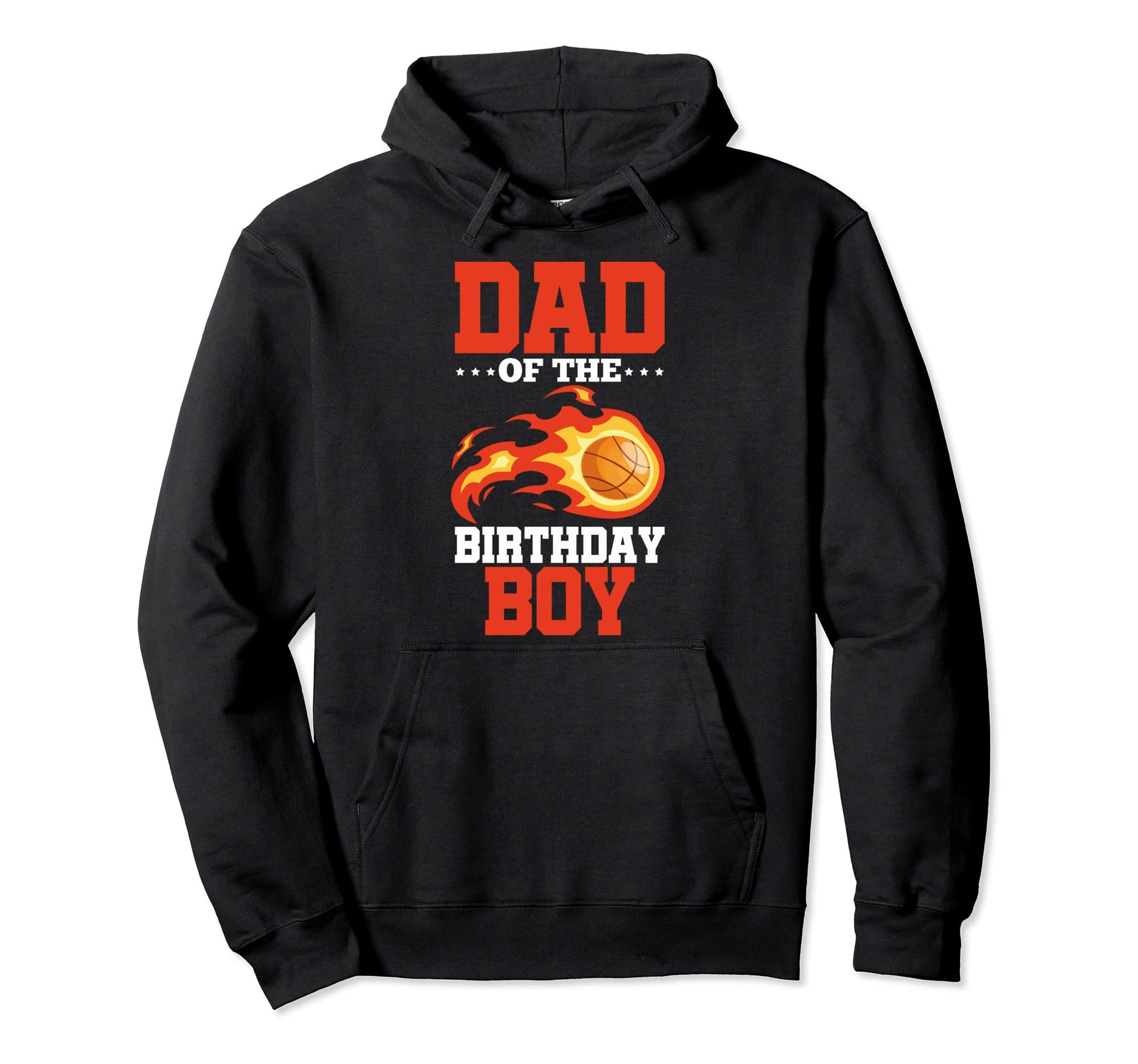 Birthday Father Basketball Birthday Dad Hoodie - Graphic Print for Adults - T-Shirt, Sweatshirt, Hoodie