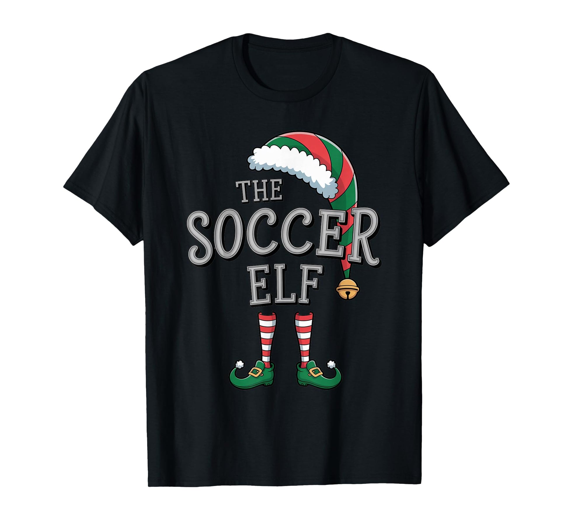 Soccer Elf Matching Family Soccer Elf T-Shirt - Custom Art Print for Adults - T-Shirt, Sweatshirt, Hoodie