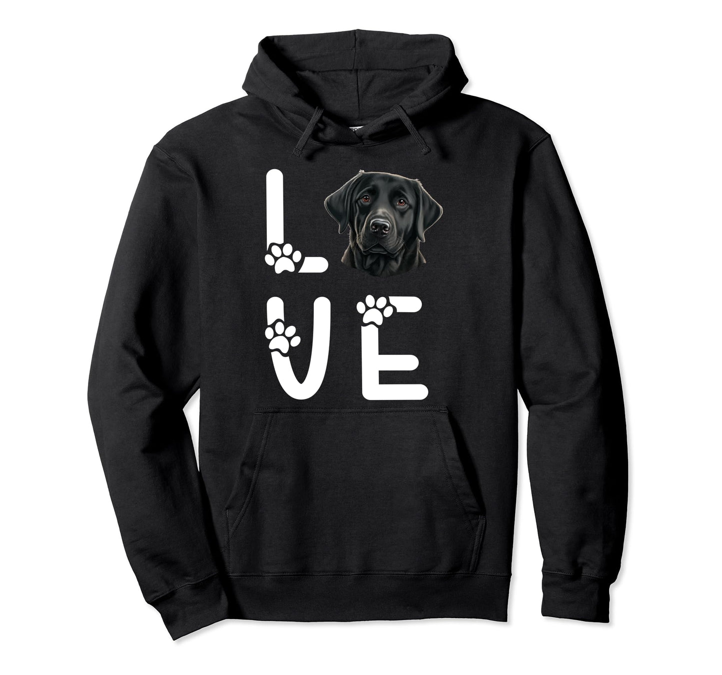 Black Labrador Dog Black Lab Owner Black Hoodie - Trendy Graphic Men Women - T-Shirt, Sweatshirt, Hoodie
