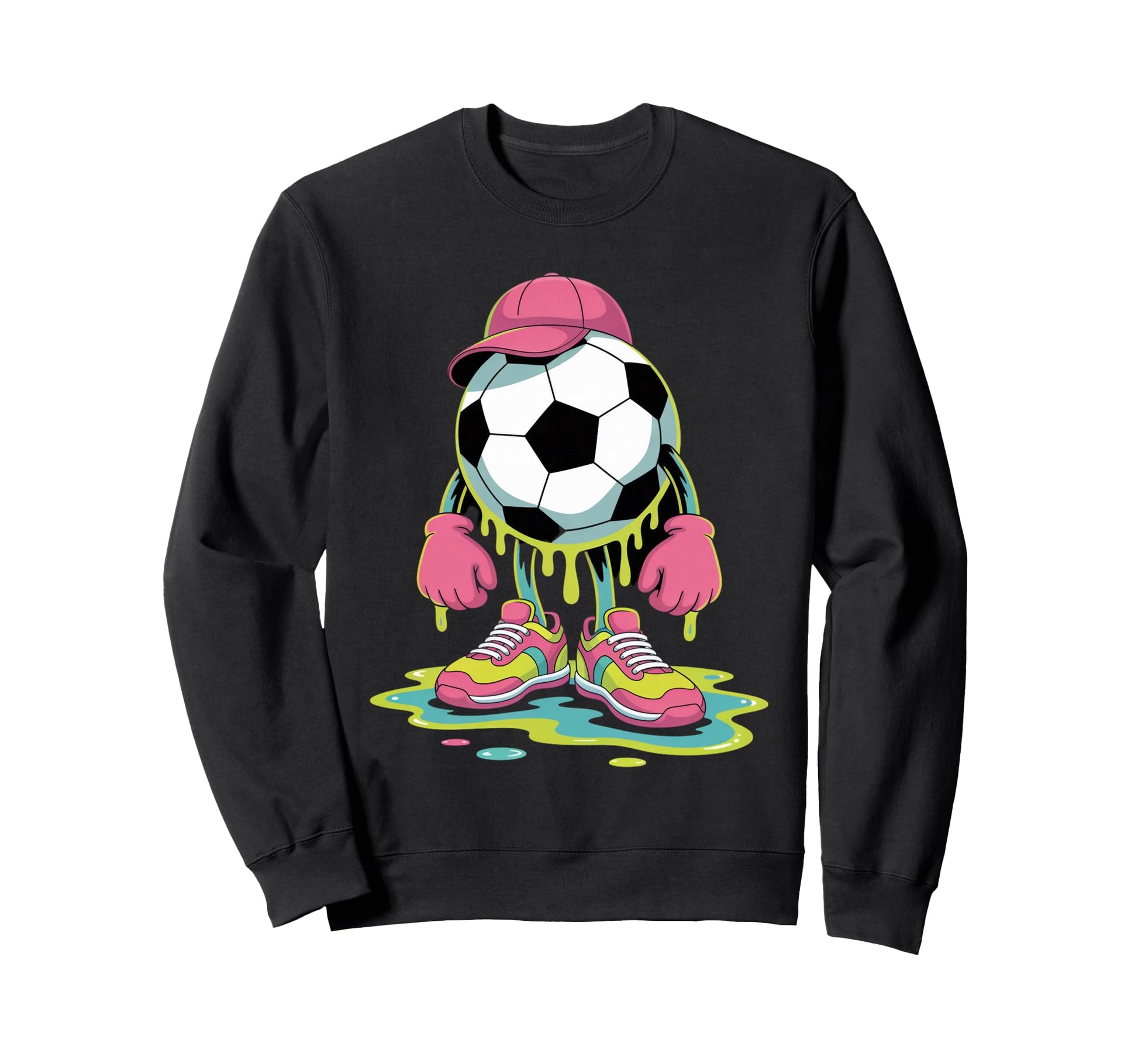 Soccer Ice Cream Drip Game Sweatshirt - Casual Everyday Wear Men Women - T-Shirt, Sweatshirt, Hoodie