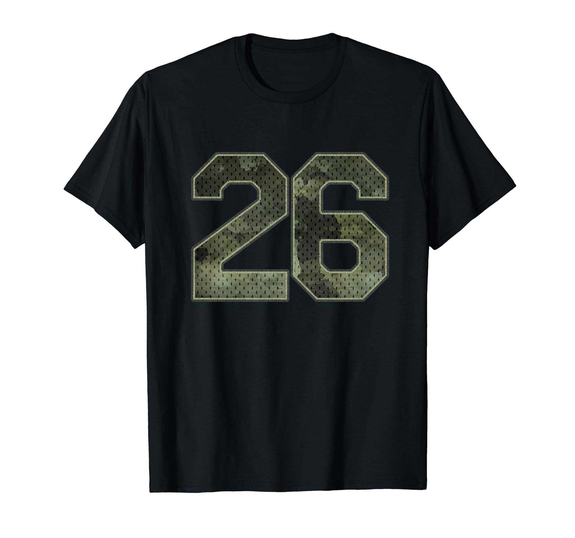 Camo Number 26 Athlete Sports T-Shirt - Fun Novelty Design Men Women - T-Shirt, Sweatshirt, Hoodie