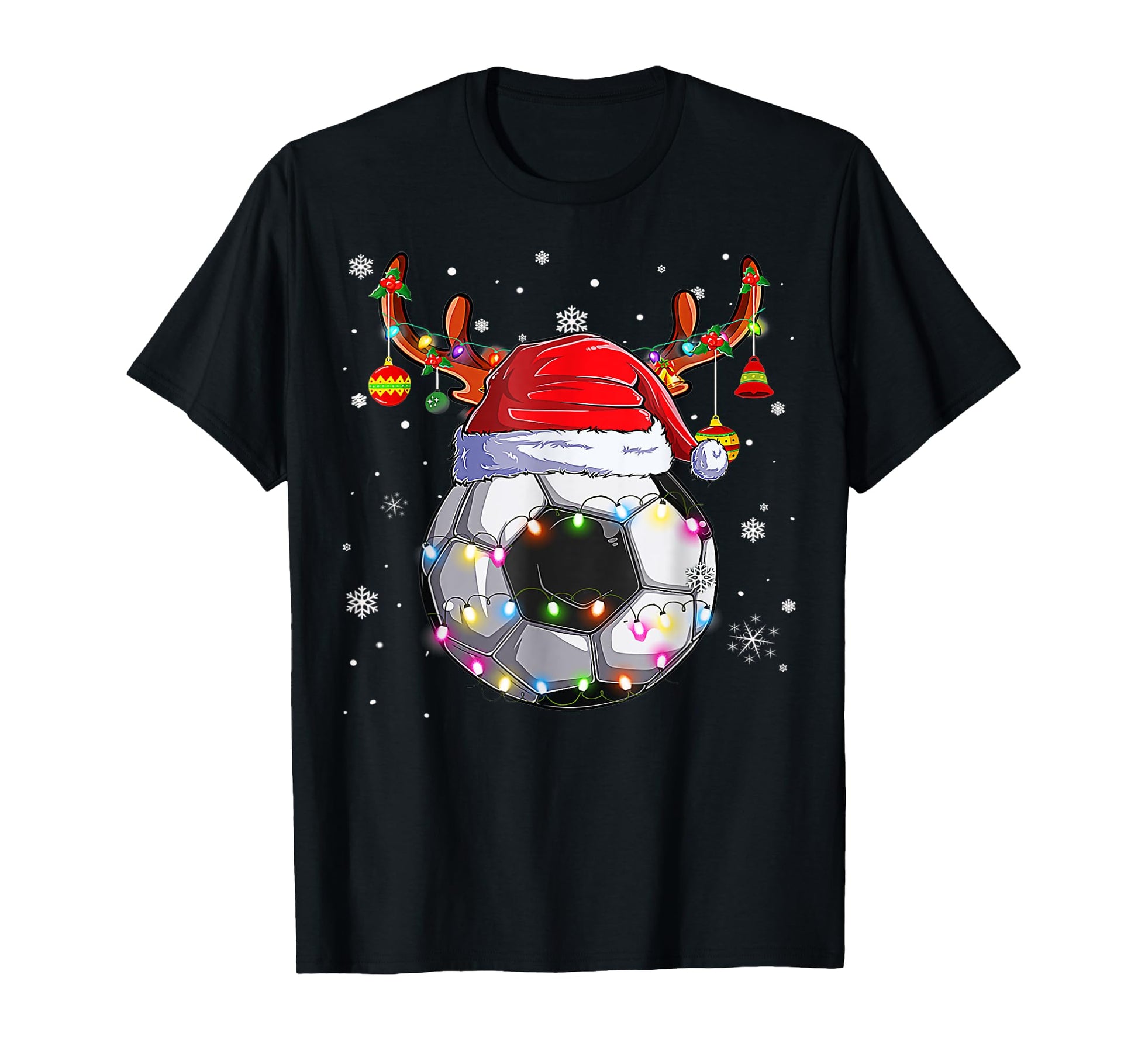 Santa Soccer Ball Sports Soccer Player T-Shirt - Streetwear Style Unisex - T-Shirt, Sweatshirt, Hoodie