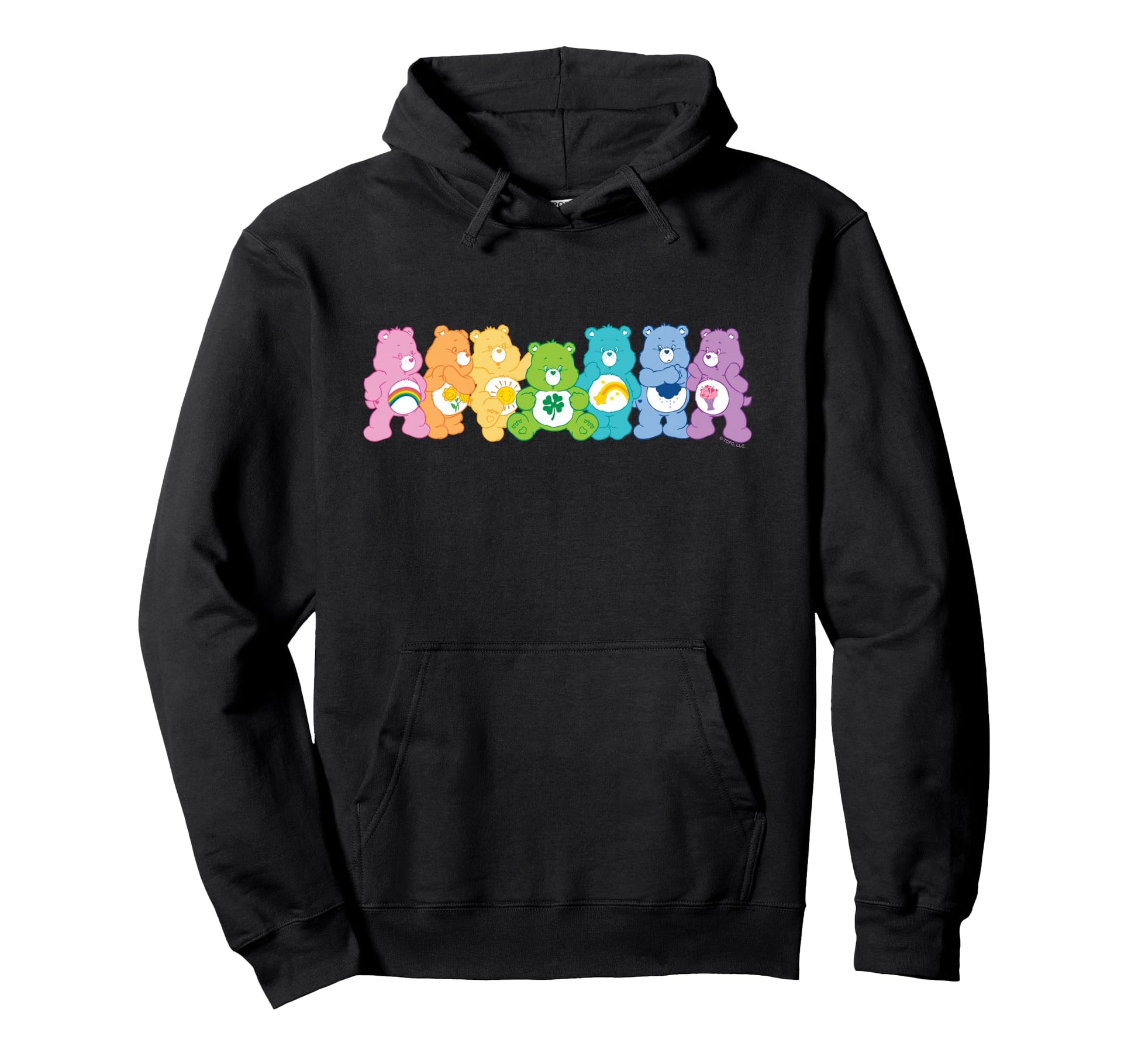 Care Bears Bear Spectrum Line Up Hoodie - Graphic Print Unisex - T-Shirt, Sweatshirt, Hoodie