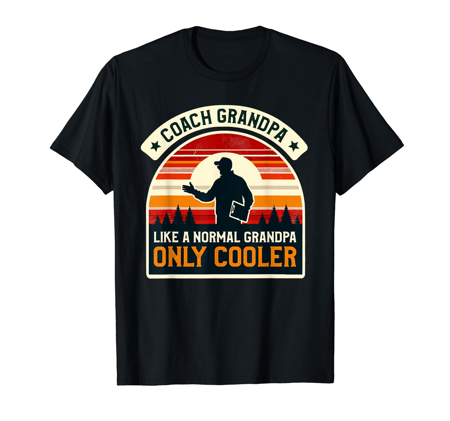 Coach Grandpa Coaching Coaches T-Shirt - Custom Art Print for Adults - T-Shirt, Sweatshirt, Hoodie