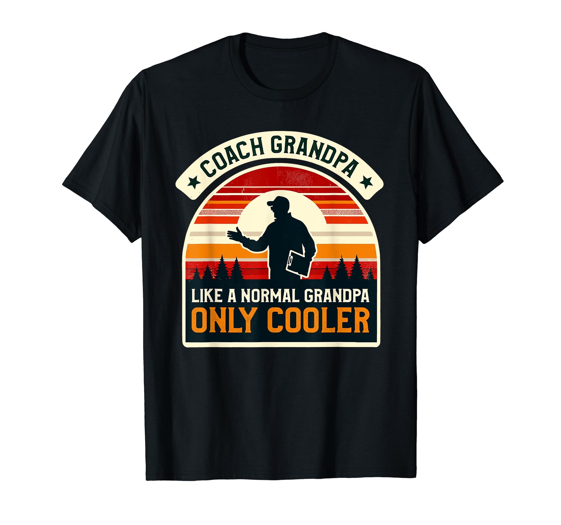 Coach Grandpa Coaching Coaches T-Shirt - Custom Art Print for Adults - T-Shirt, Sweatshirt, Hoodie