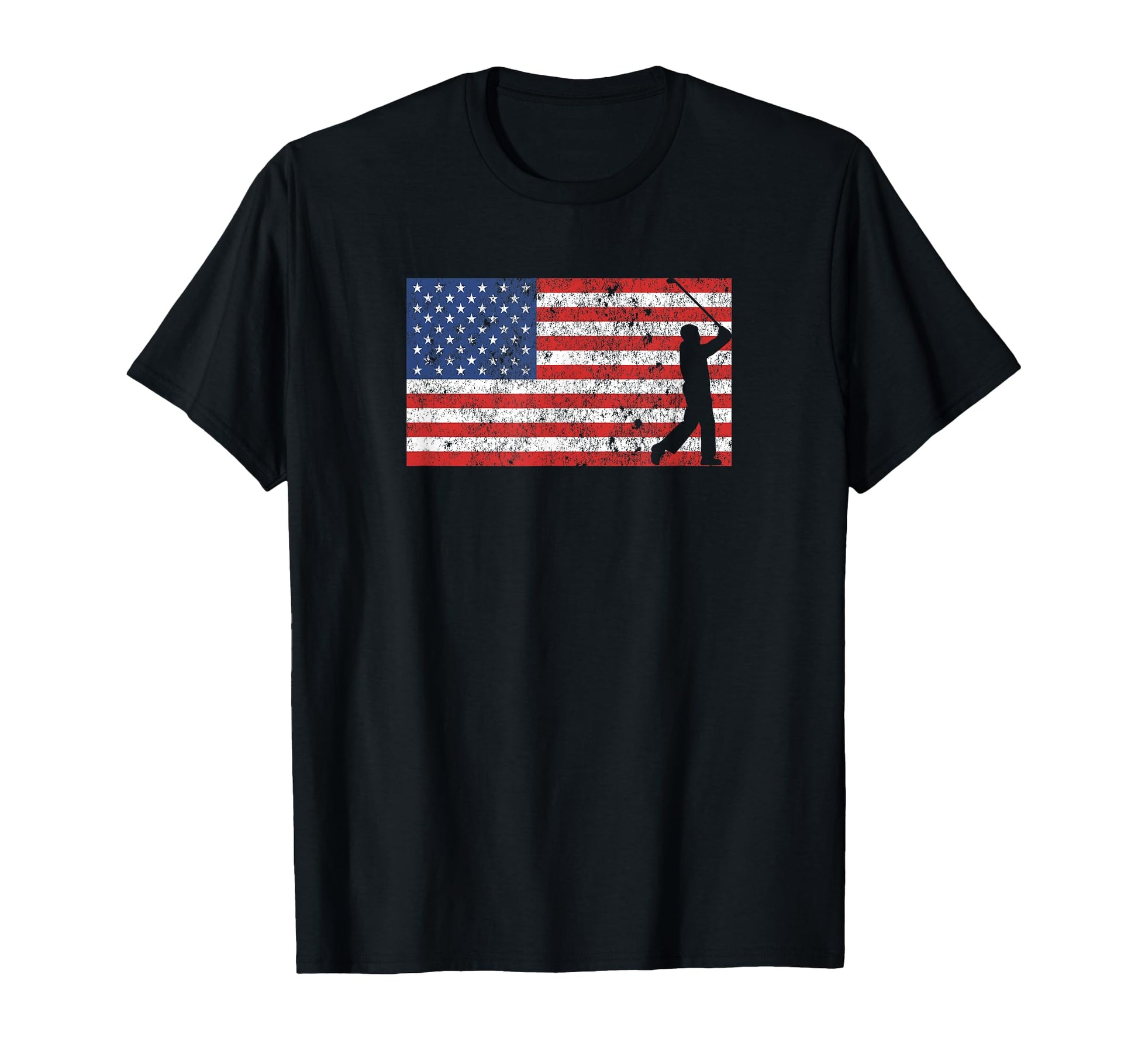 Golfer Golf Fourth American Flag T-Shirt - Casual Everyday Wear Men Women - T-Shirt, Sweatshirt, Hoodie