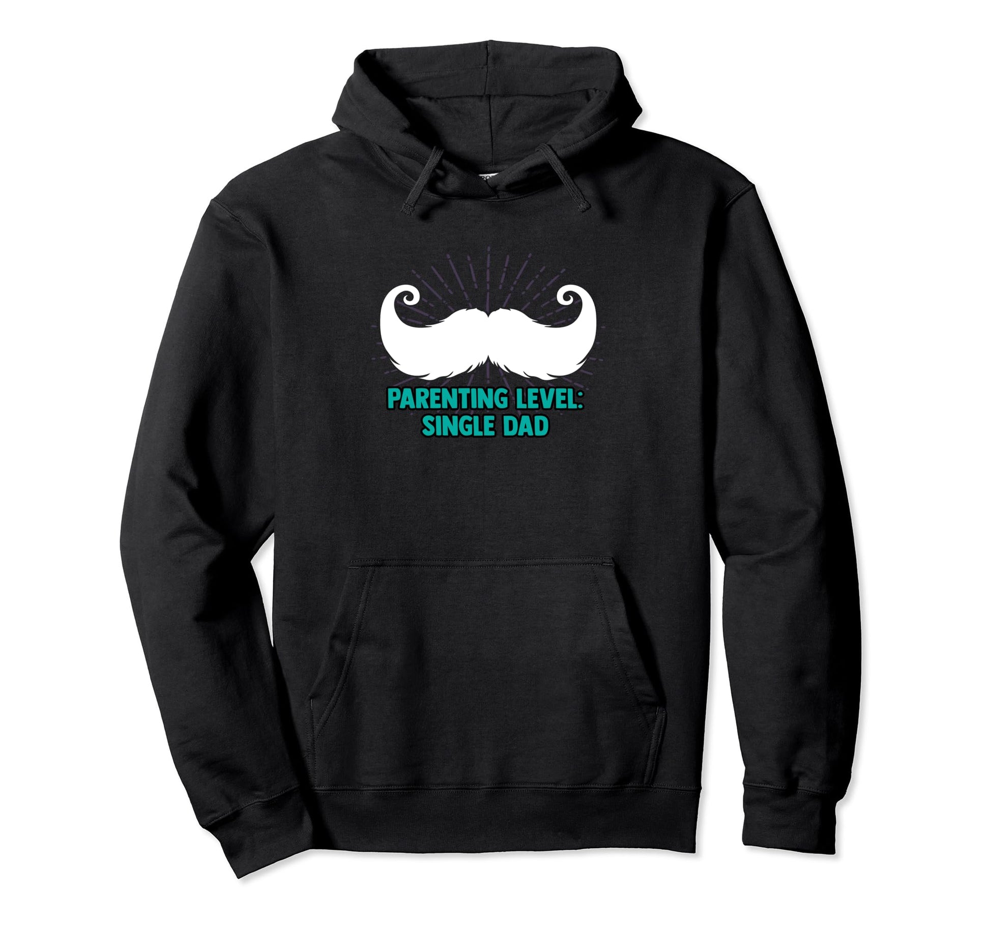 Parenting Level Single Dad Hard Work Hoodie - Trendy Graphic for Adults - T-Shirt, Sweatshirt, Hoodie