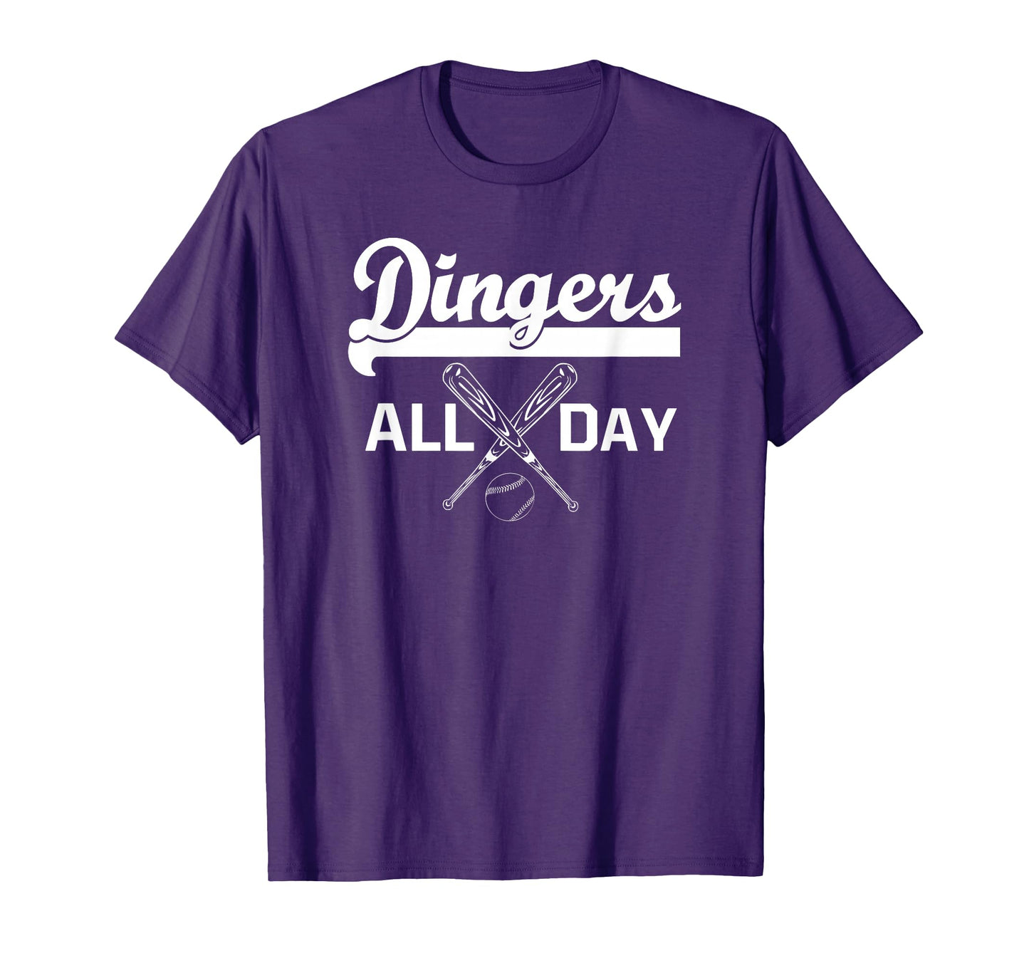 Dingers All Day Baseball Mom And Dad T-Shirt - Custom Art Print Unisex - T-Shirt, Sweatshirt, Hoodie