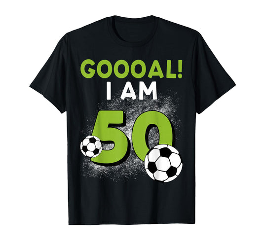 50Th Birthday Soccer Theme 50Year Old T-Shirt - Streetwear Style Men Women - T-Shirt, Sweatshirt, Hoodie