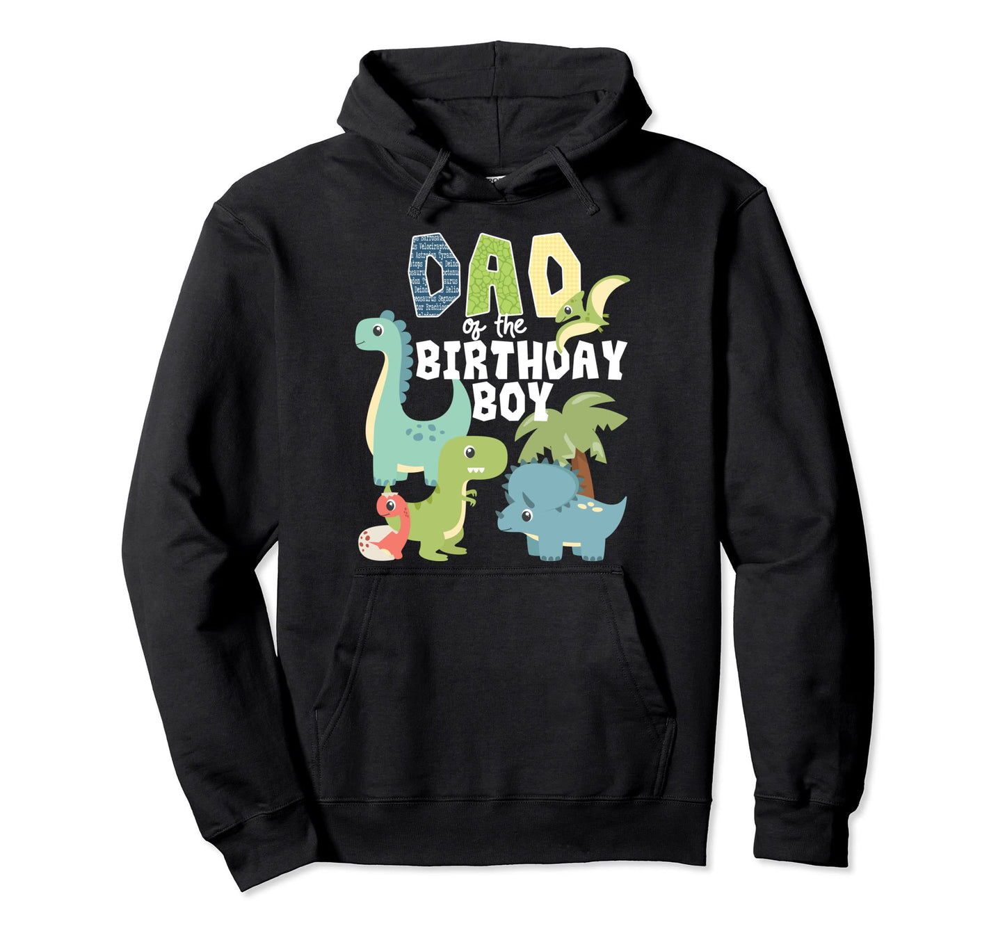 Dinosaurs Theme Birthday Dad Hoodie - Aesthetic Graphic for Adults - T-Shirt, Sweatshirt, Hoodie