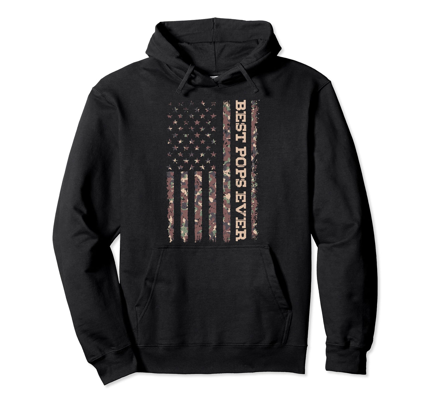 Us Flag Best Pops Ever Fathers Day Hoodie - Casual Everyday Wear Unisex - T-Shirt, Sweatshirt, Hoodie