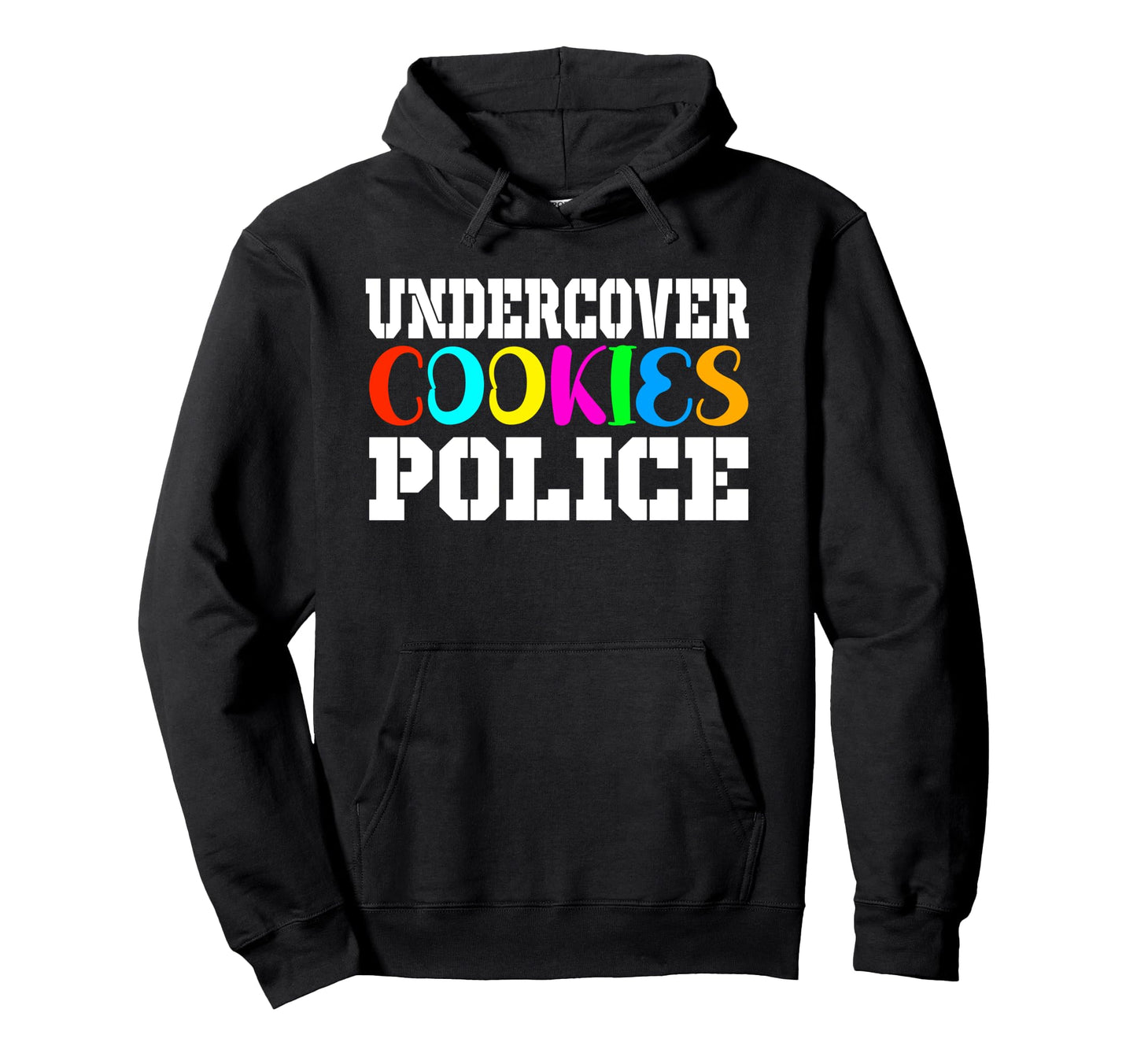 Undercover Cookie Police Eater Cookie Hoodie - Aesthetic Graphic Unisex - T-Shirt, Sweatshirt, Hoodie