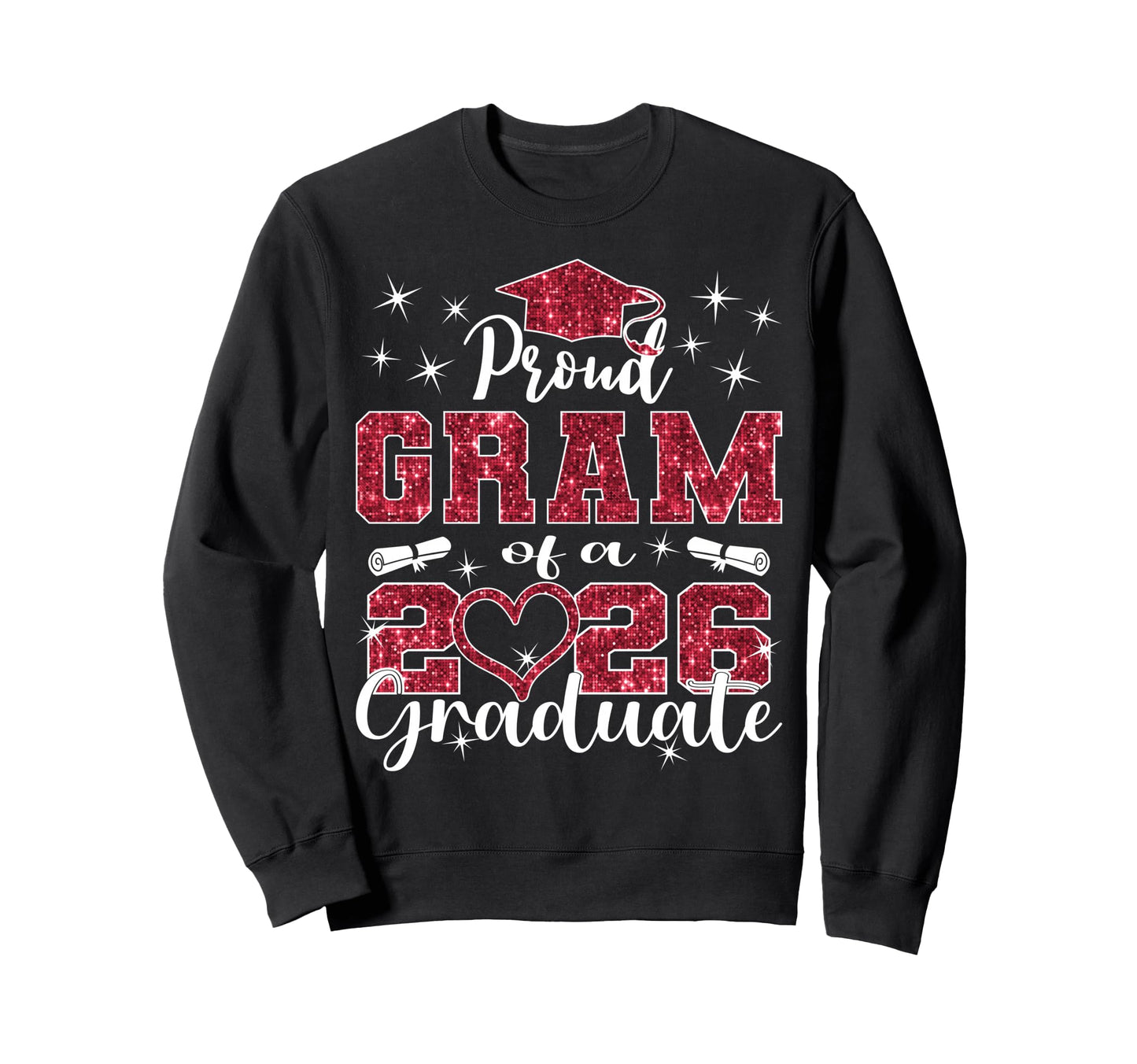 Super Proud Gram 2026 Graduate Senior Sweatshirt - Streetwear Style Unisex - T-Shirt, Sweatshirt, Hoodie