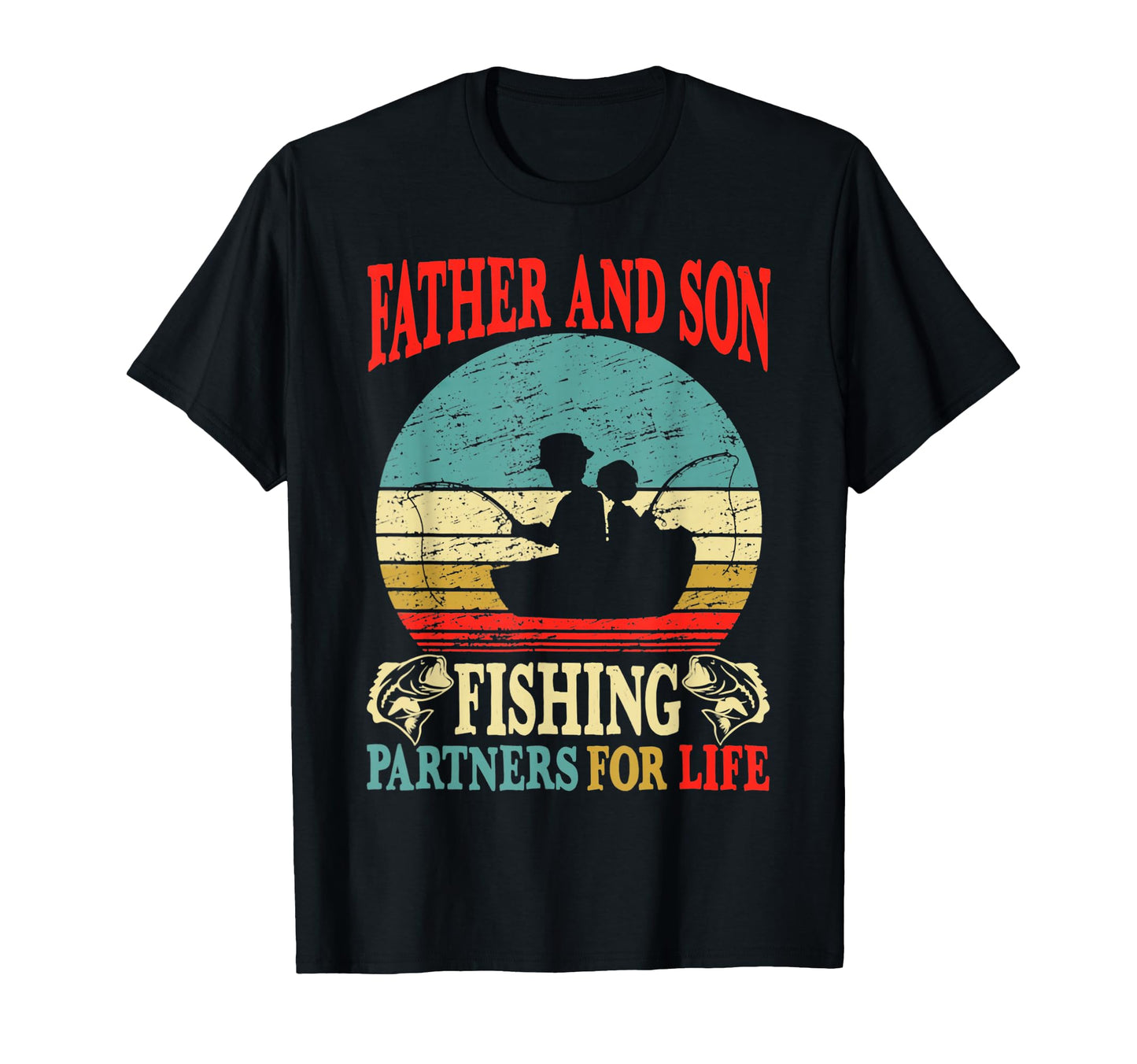 Father Son Fishing Partners Life Dad T-Shirt - Minimalist Print Unisex - T-Shirt, Sweatshirt, Hoodie