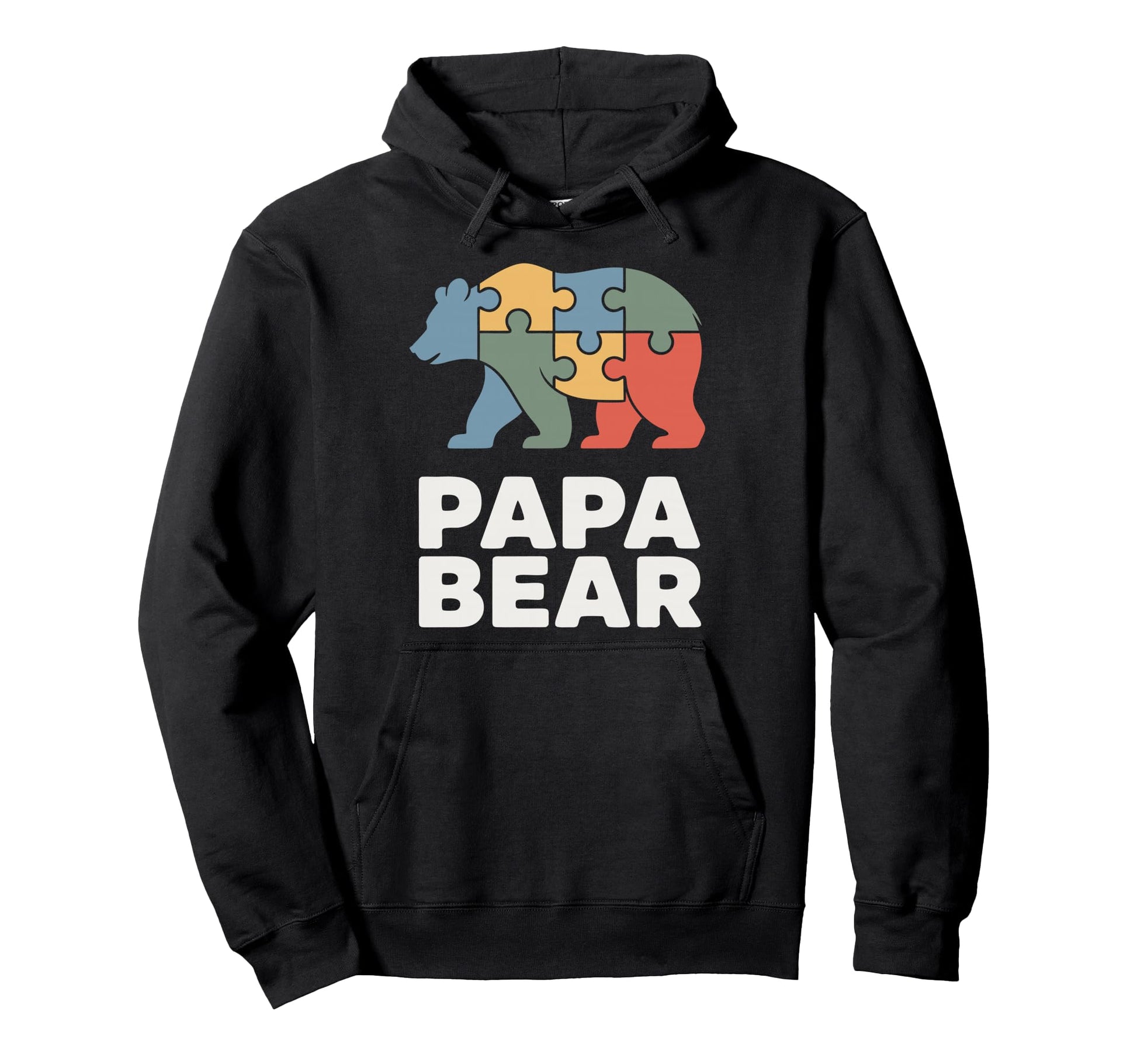 Autism Dad Papa Bear Autistic Child Hoodie - Streetwear Style Men Women - T-Shirt, Sweatshirt, Hoodie