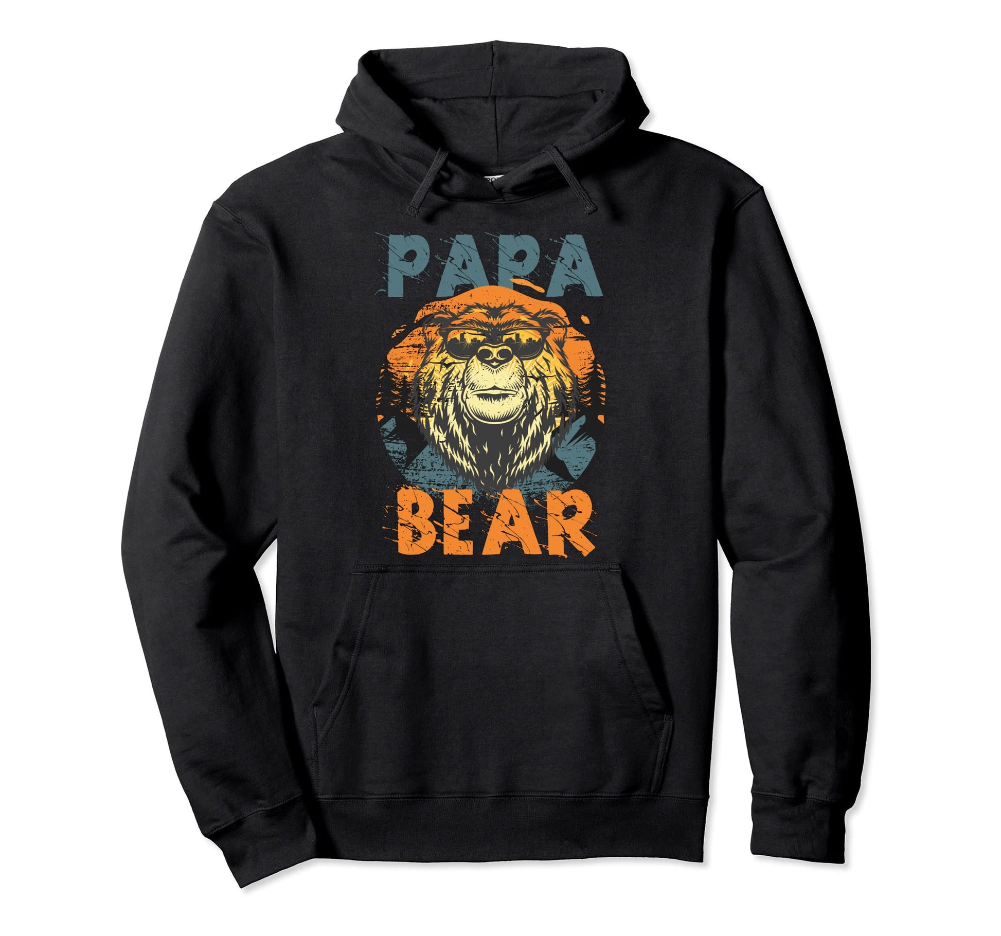 Gift Dad Fathers Day Papa Bear Hoodie - Casual Everyday Wear Men Women - T-Shirt, Sweatshirt, Hoodie
