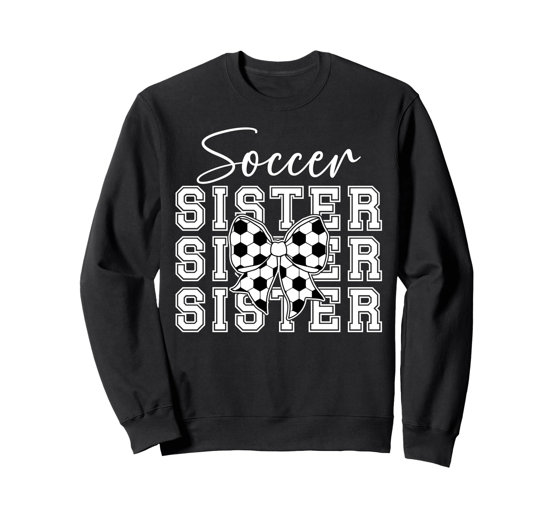 Soccer Sister Coquette Sister Soccer Sweatshirt - Minimalist Print Unisex - T-Shirt, Sweatshirt, Hoodie