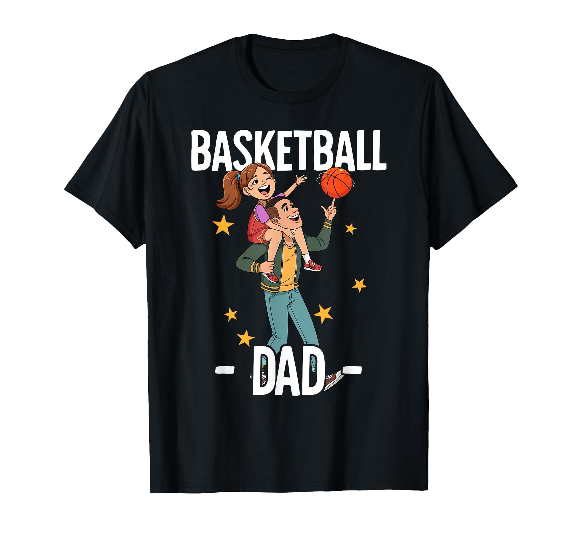 Basketball Dad T-Shirt - Minimalist Print for Adults - T-Shirt, Sweatshirt, Hoodie