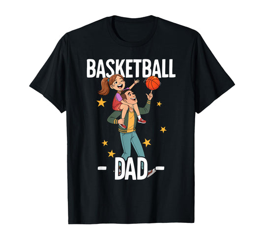 Basketball Dad T-Shirt - Minimalist Print for Adults - T-Shirt, Sweatshirt, Hoodie