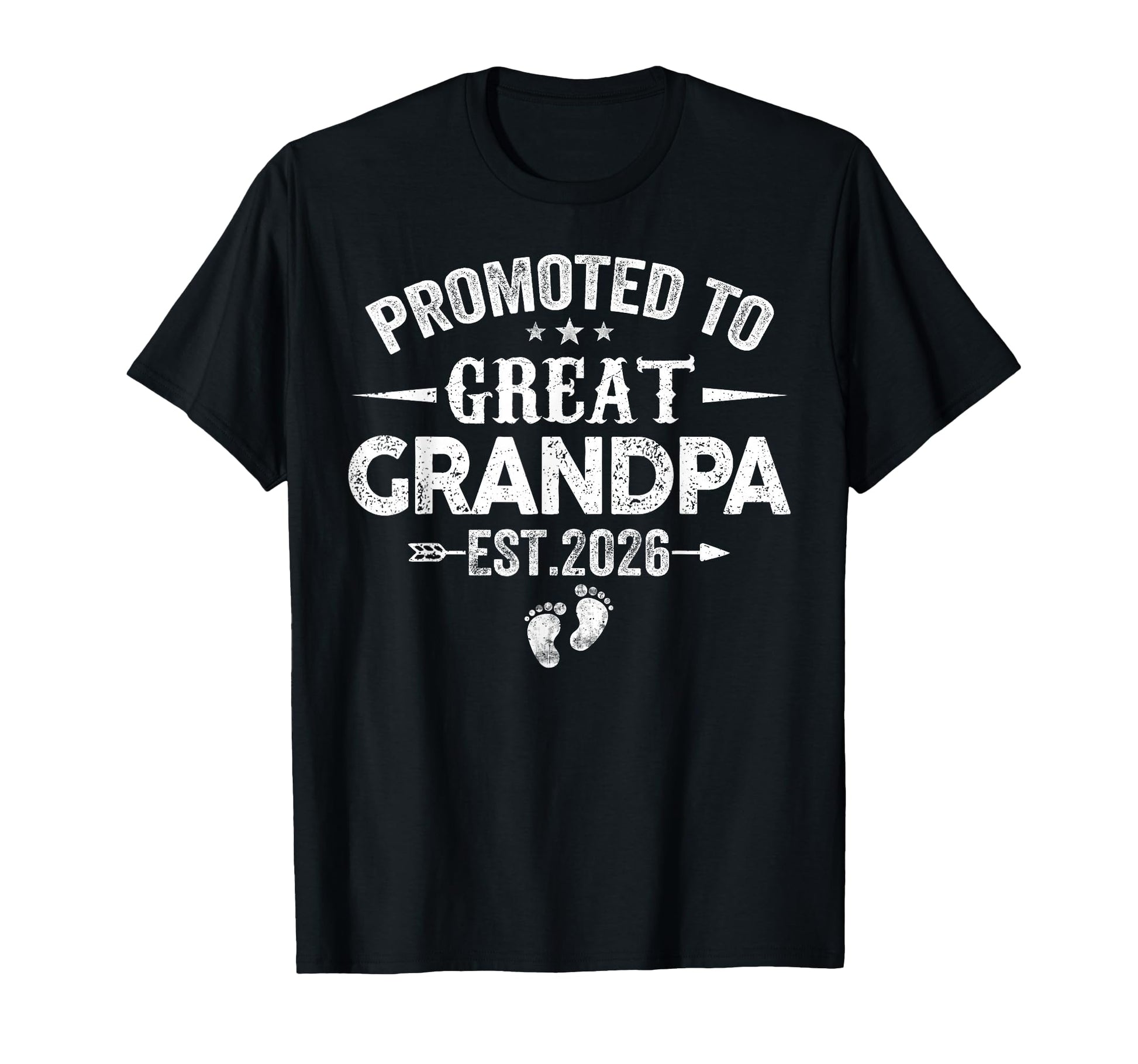 Mens Promoted To Great Grandpa Est T-Shirt - Custom Art Print for Adults - T-Shirt, Sweatshirt, Hoodie