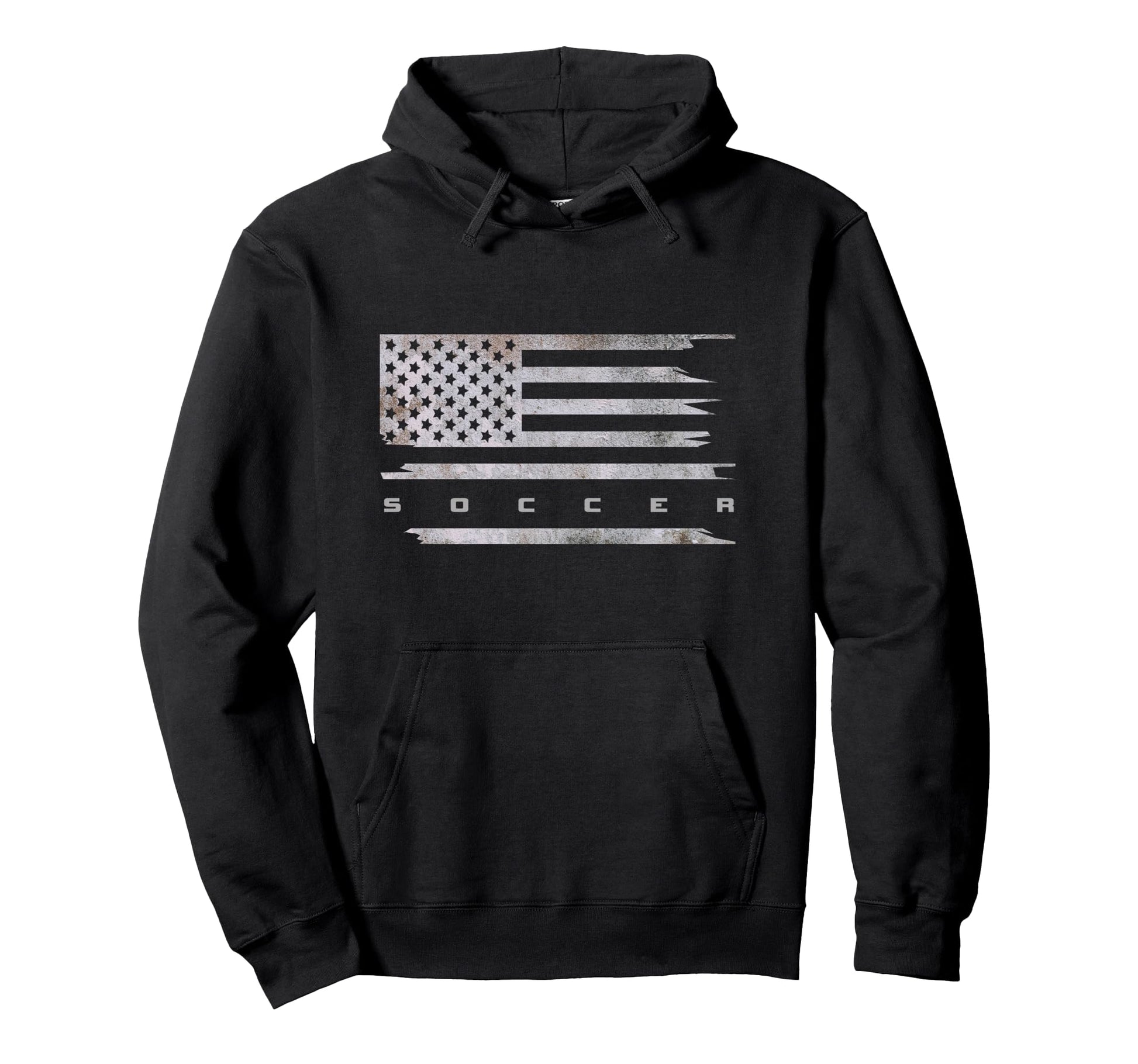 American Flag Soccer Soccer Hoodie - Trendy Graphic Unisex - T-Shirt, Sweatshirt, Hoodie
