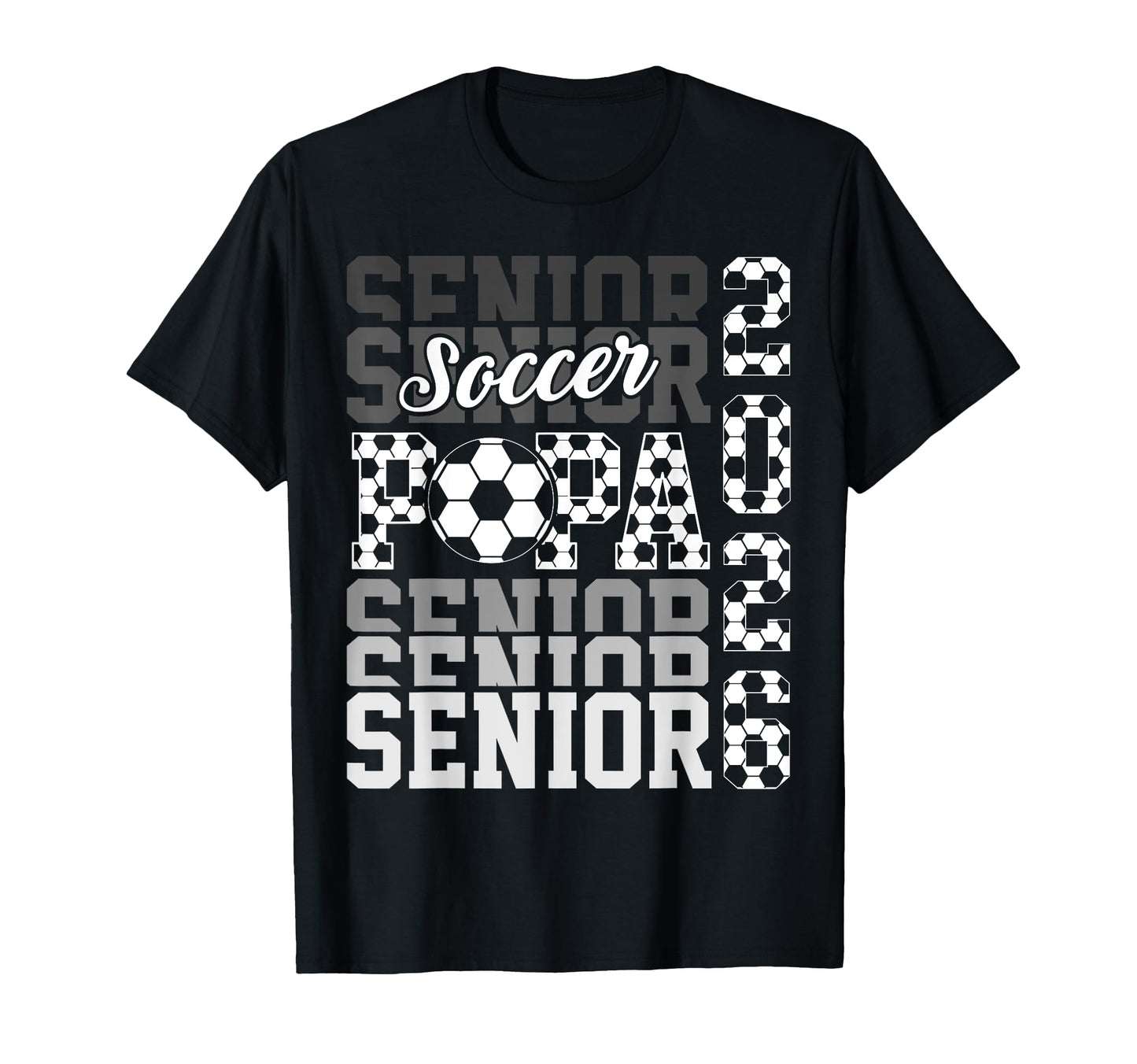 2026 Soccer Senior Papa Graduation T-Shirt - Custom Art Print Men Women - T-Shirt, Sweatshirt, Hoodie