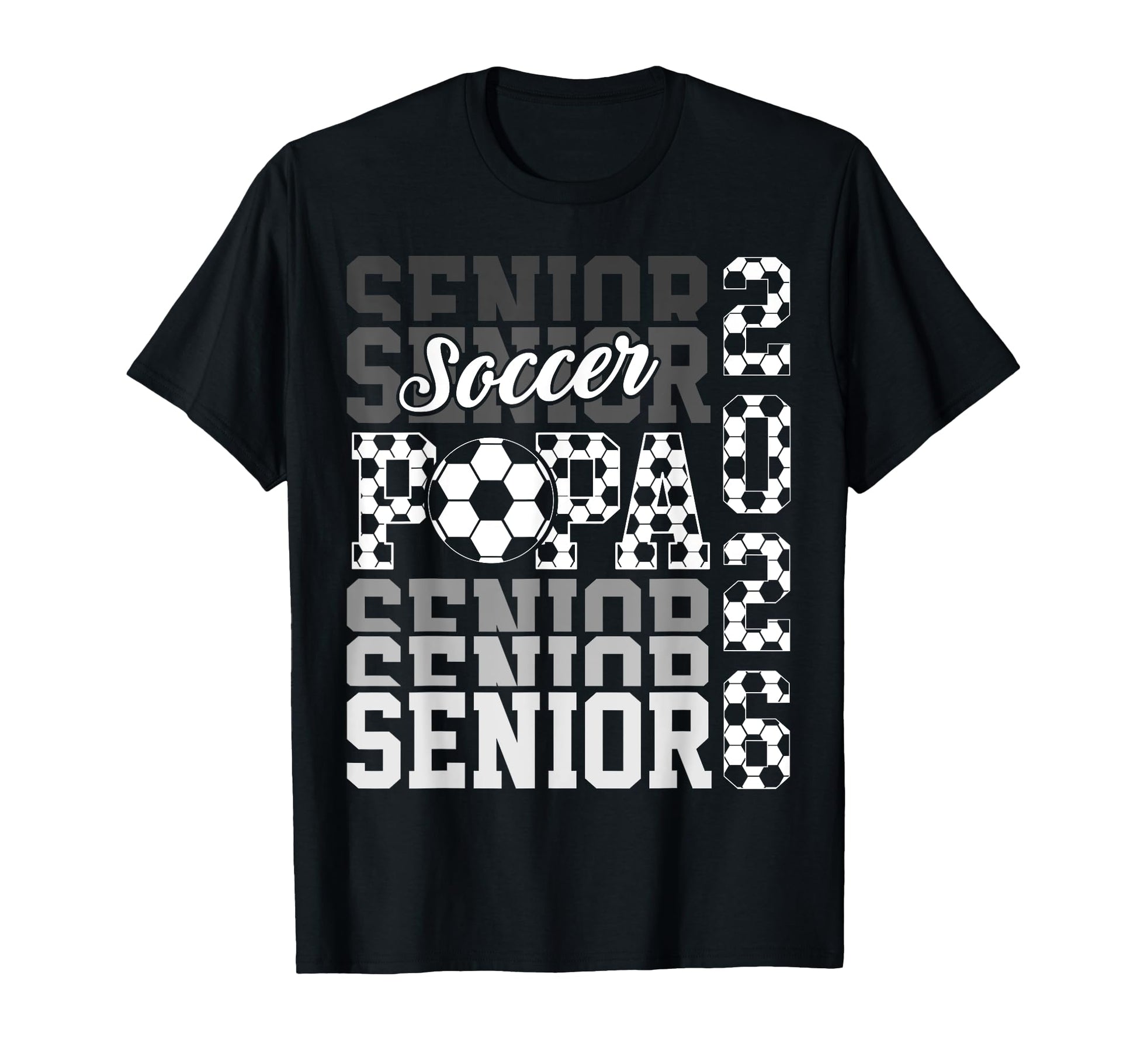 2026 Soccer Senior Papa Graduation T-Shirt - Custom Art Print Men Women - T-Shirt, Sweatshirt, Hoodie