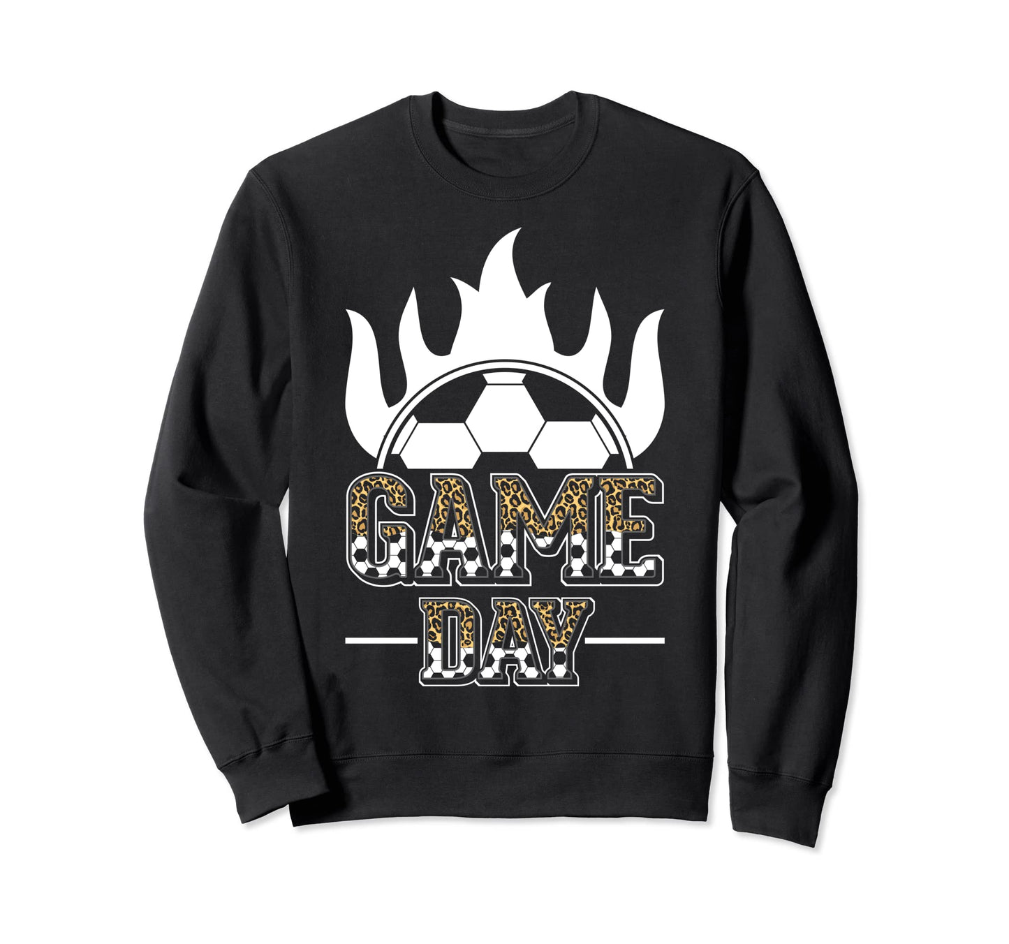 Soccer Mom Leopard Soccer Mother Sweatshirt - Minimalist Print Unisex - T-Shirt, Sweatshirt, Hoodie