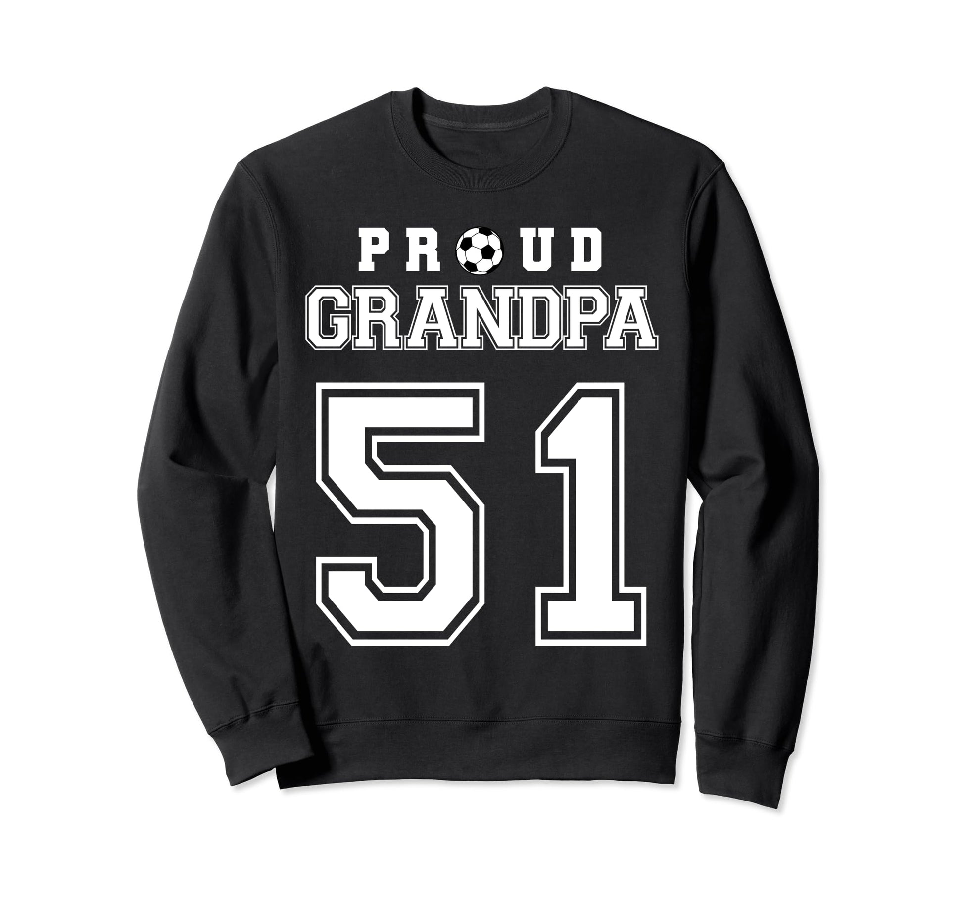Number 51 Custom Proud Soccer Futbol Sweatshirt - Trendy Graphic Unisex - T-Shirt, Sweatshirt, Hoodie