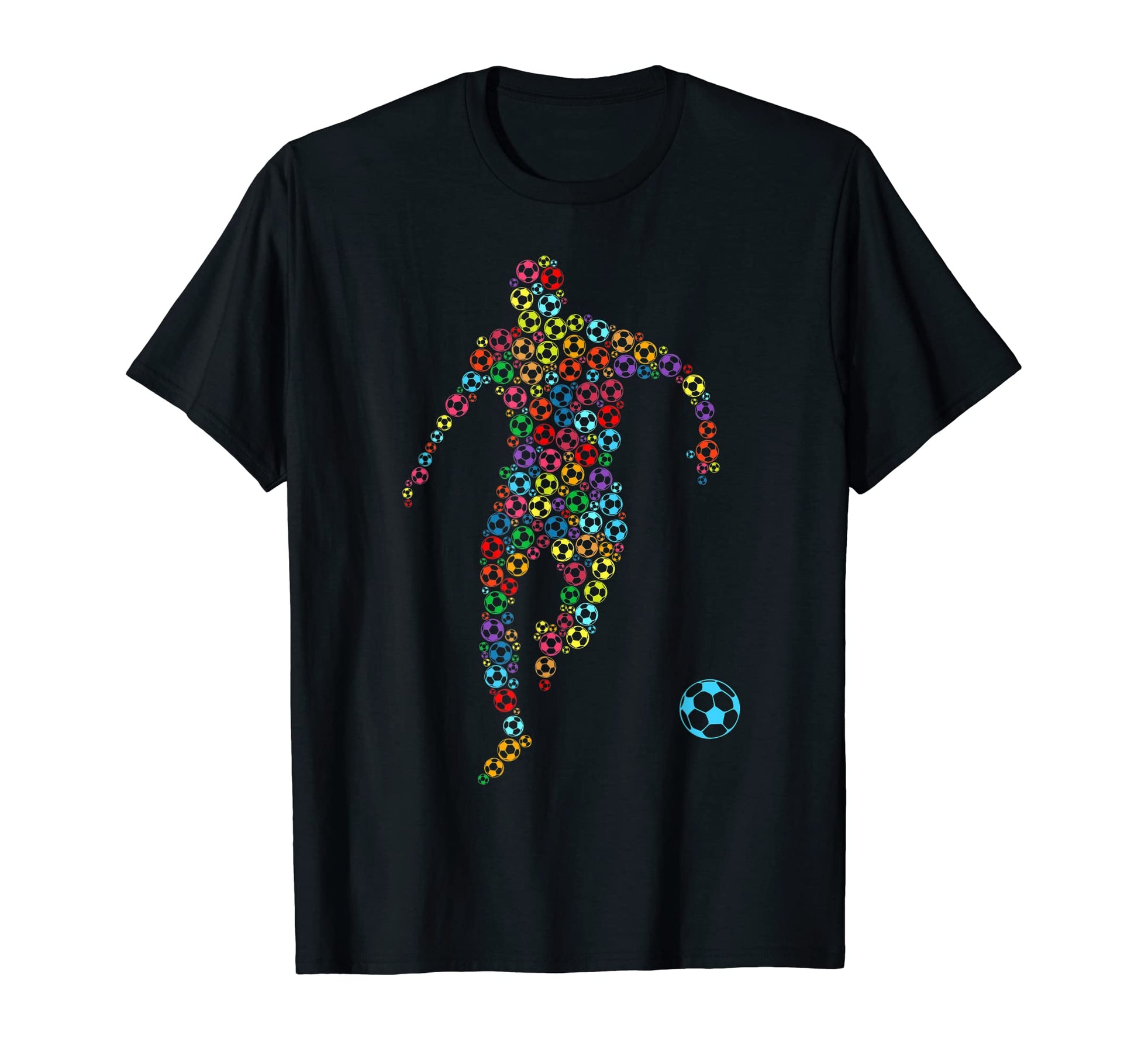Colorful Soccer Balls Player Sports Game T-Shirt - Streetwear Style Unisex - T-Shirt, Sweatshirt, Hoodie