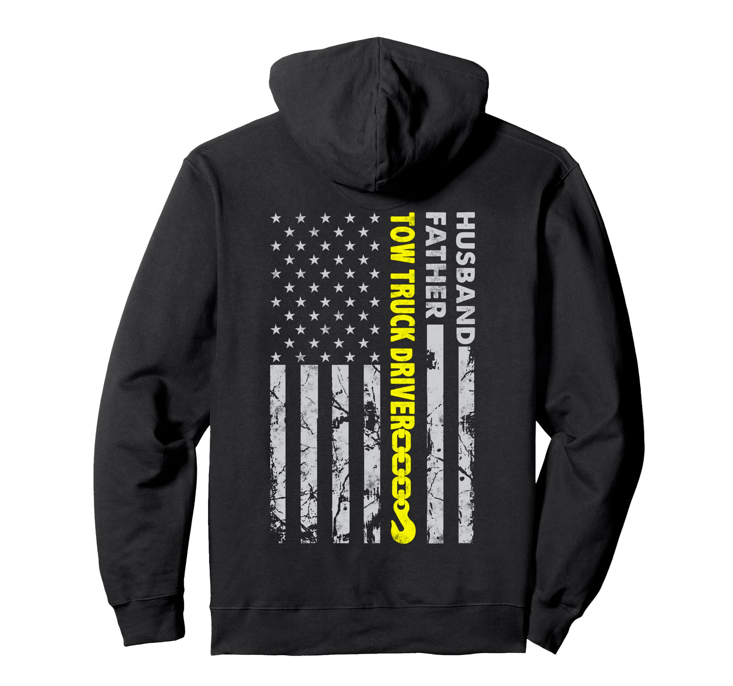 Husband Father Tow Truck Driver Hoodie - Streetwear Style for Adults - T-Shirt, Sweatshirt, Hoodie