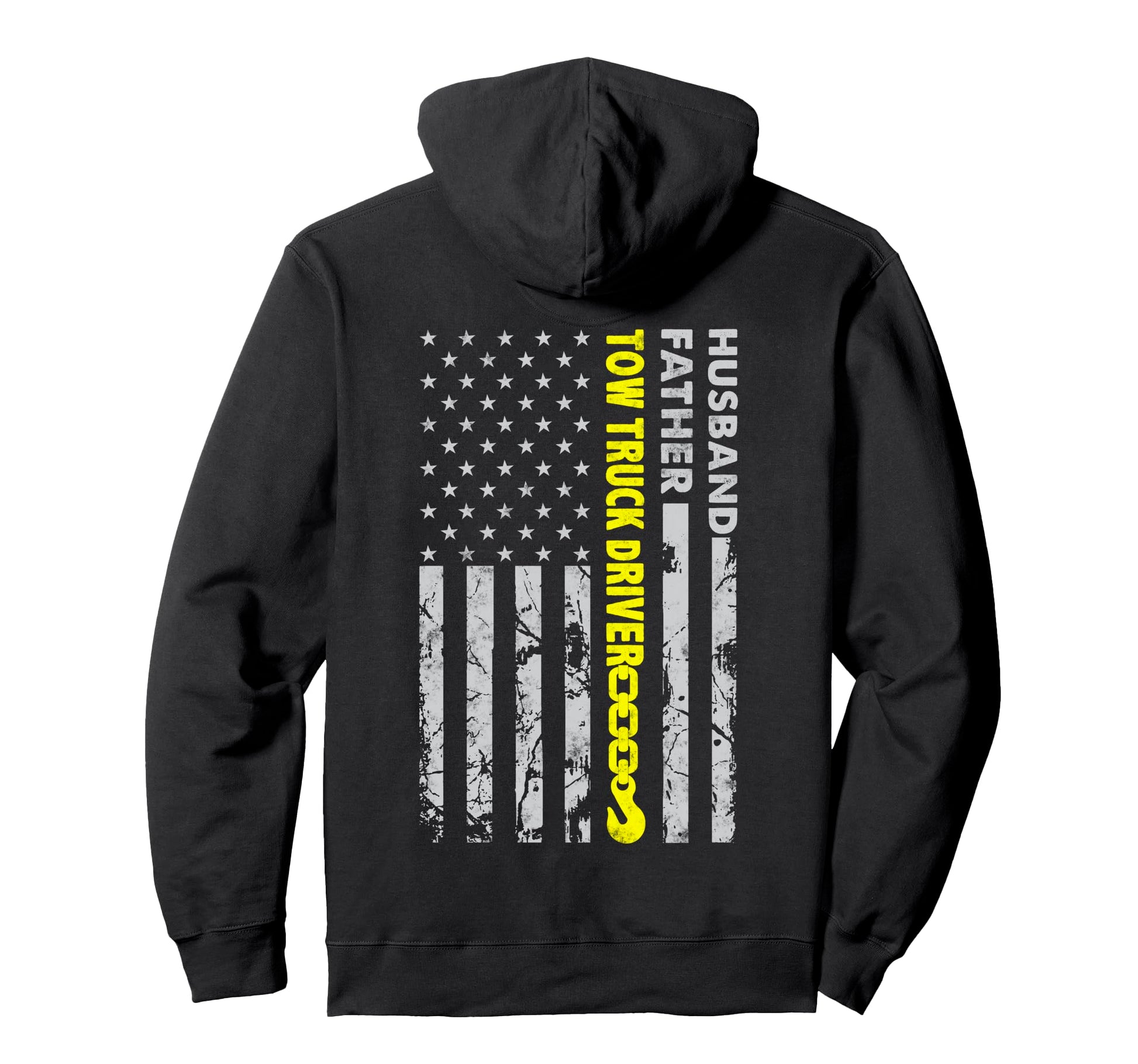 Husband Father Tow Truck Driver Hoodie - Streetwear Style for Adults - T-Shirt, Sweatshirt, Hoodie