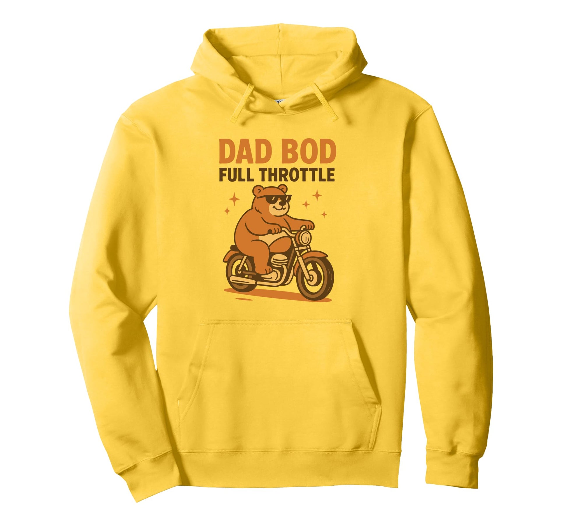 Funny Motorcycle Papa Bear Dad Bod Biker Hoodie - Fun Novelty Design Unisex - T-Shirt, Sweatshirt, Hoodie