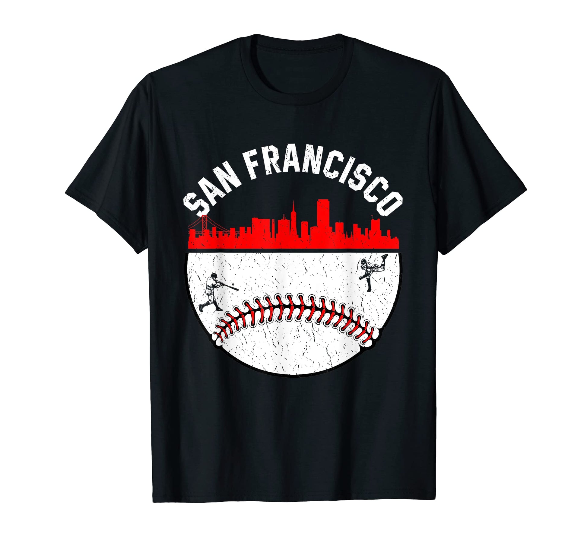 San Francisco Cityscape Baseball Mom T-Shirt - Streetwear Style Men Women - T-Shirt, Sweatshirt, Hoodie