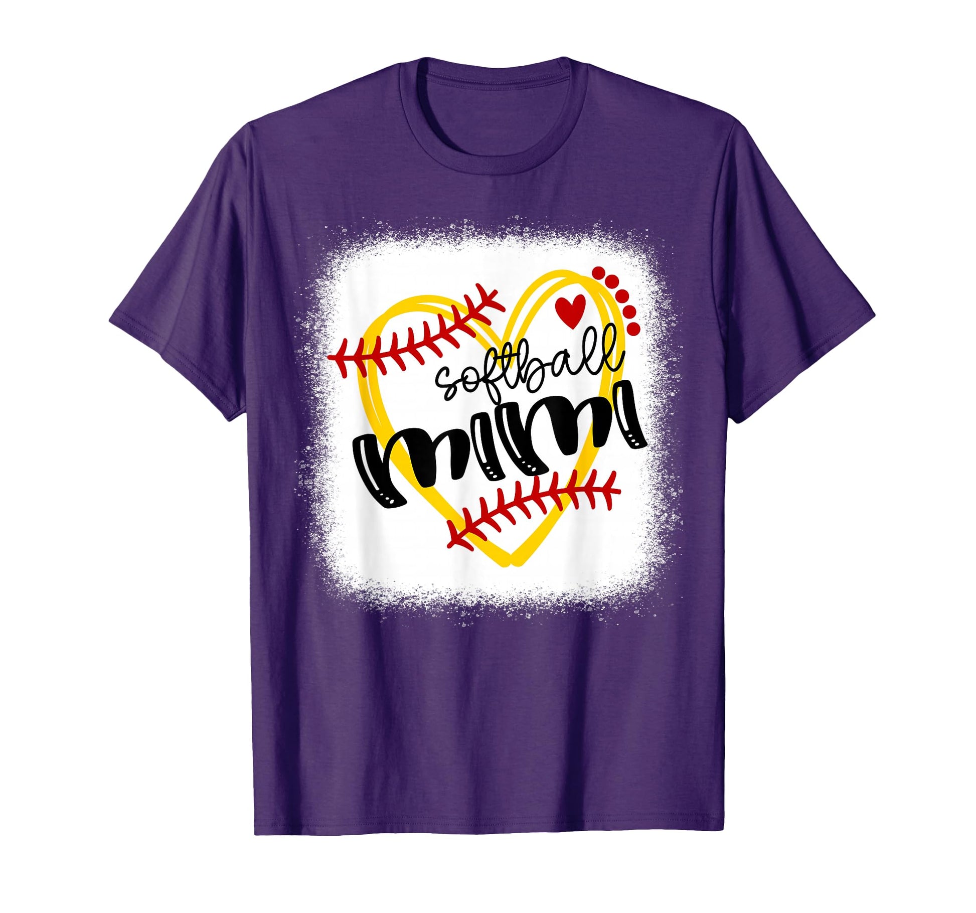 Personalized Softball Heart Mimi T-Shirt - Novelty Apparel for Adults - T-Shirt, Sweatshirt, Hoodie