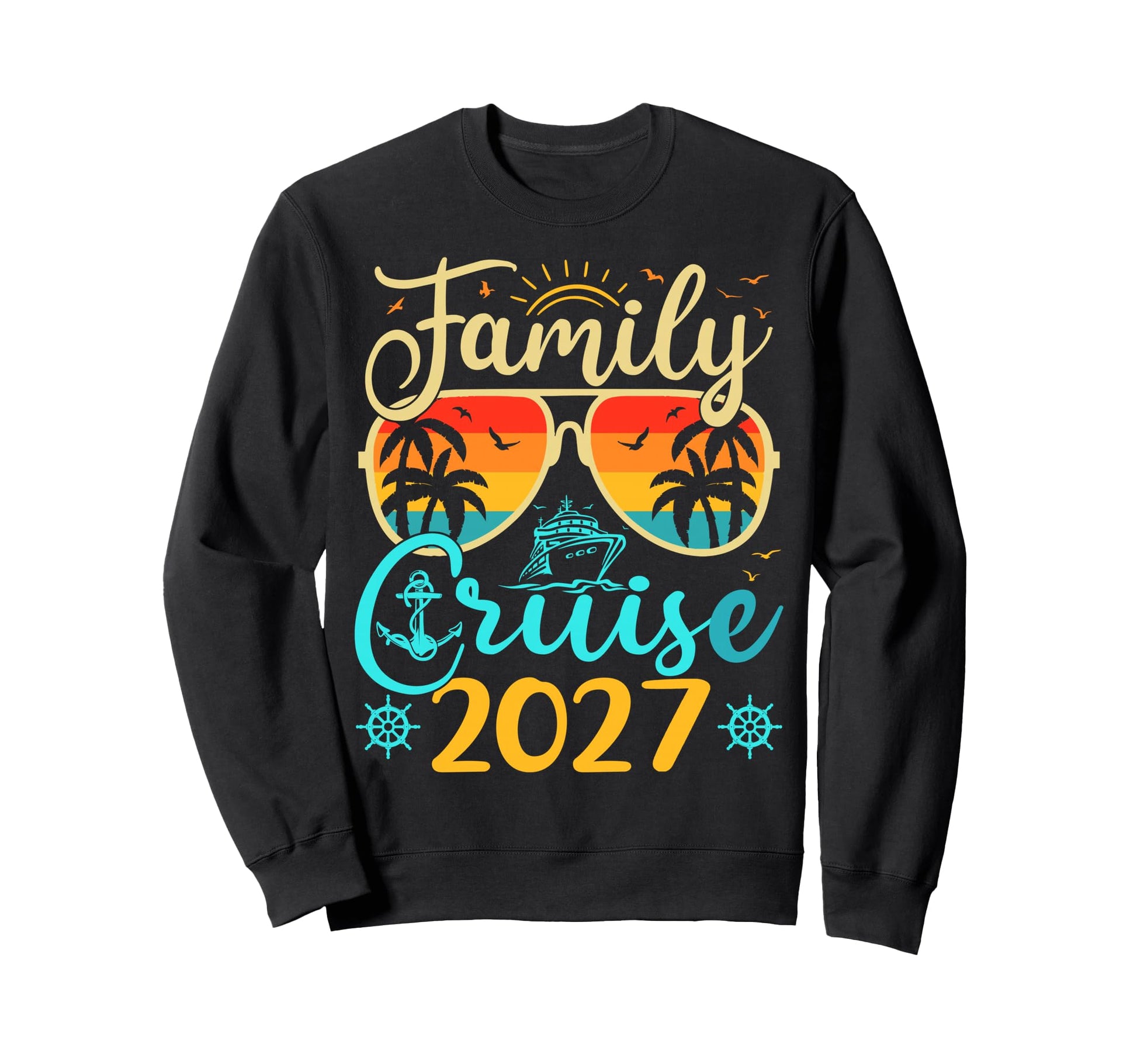 Family Cruise 2027 Summer Vacation Sweatshirt - Minimalist Print Unisex - T-Shirt, Sweatshirt, Hoodie